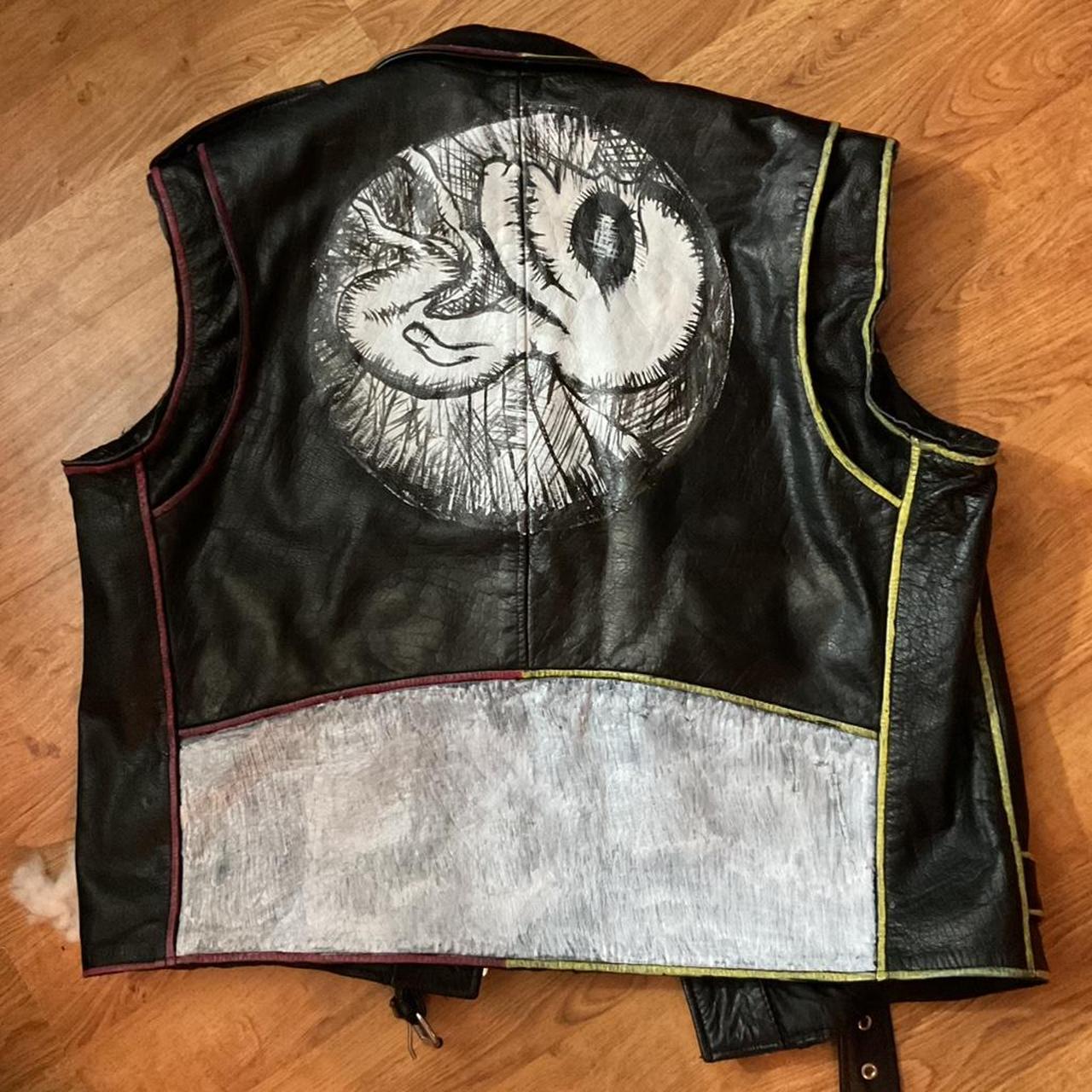 Men's Vest - Black/Multi - 3XL – Punk rock vest r… - image 2