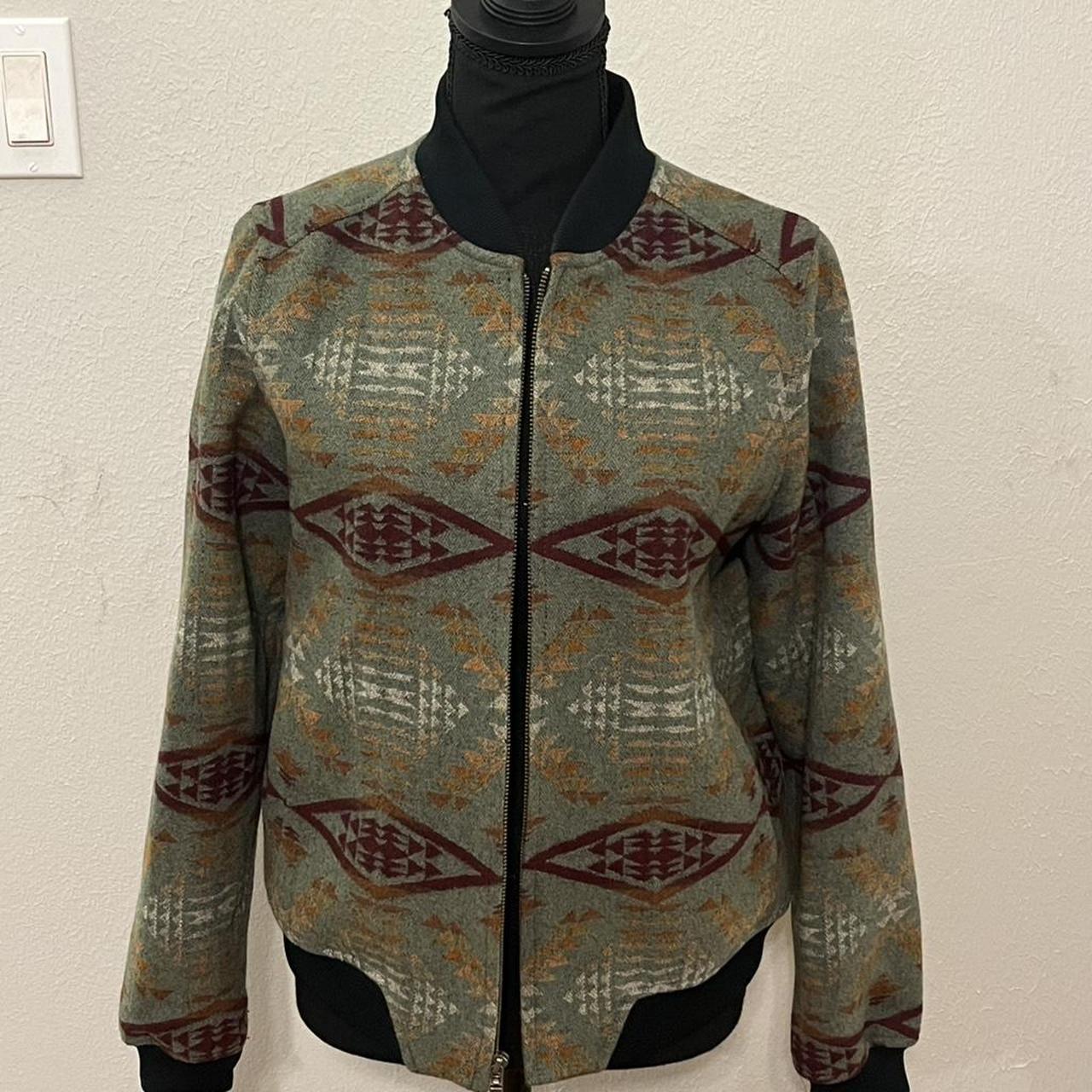 Pendleton Women's Bomber Jacket - Multi/Green - M… - image 1