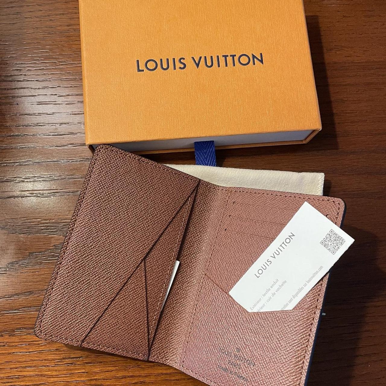 Louis Vuitton Navy Blue Wallet !! - Depop