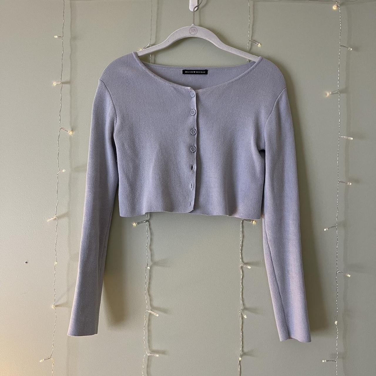 Brandy Melville Women's Grey Cardigan Depop