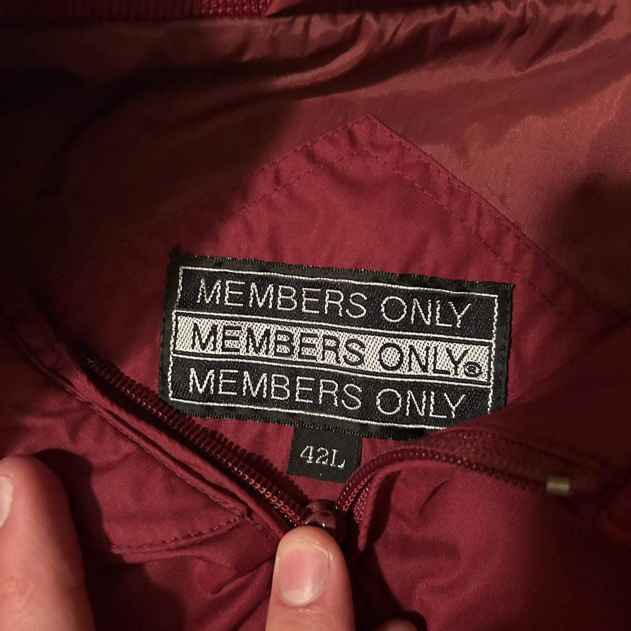 Members Only Men's Red Jacket | Depop