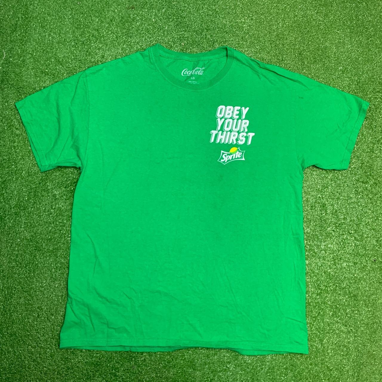 Obey Your Thirst Sprite Promo Tee men’s size large... - Depop
