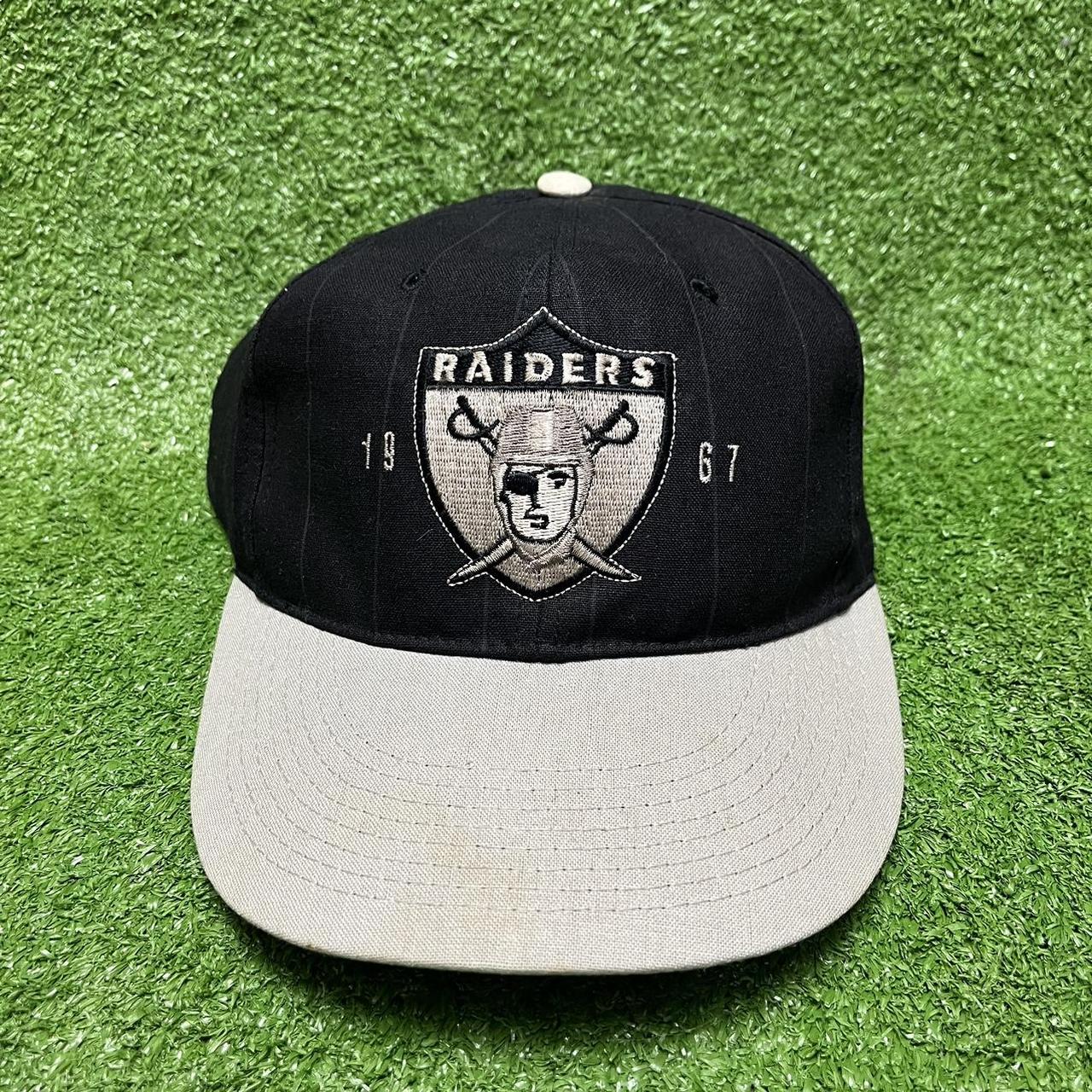 Vintage Raiders 90s Throwback Hat SnapBack Great... - Depop