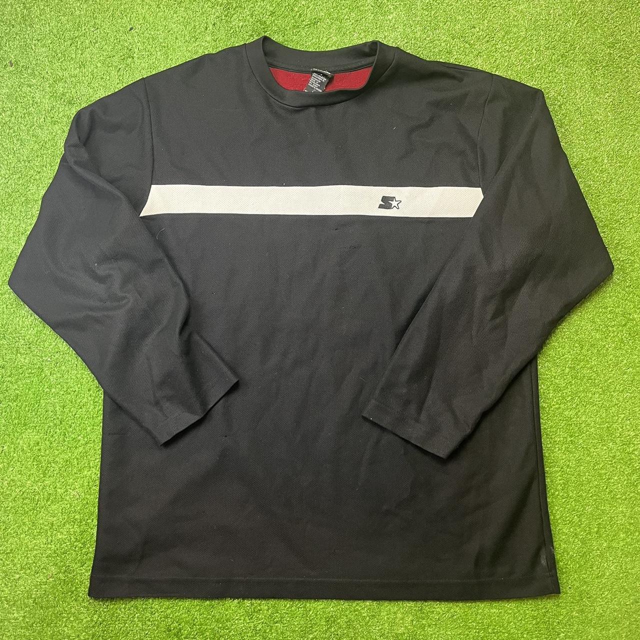 Vintage Starter Long Sleeve Shirt Mens... Depop