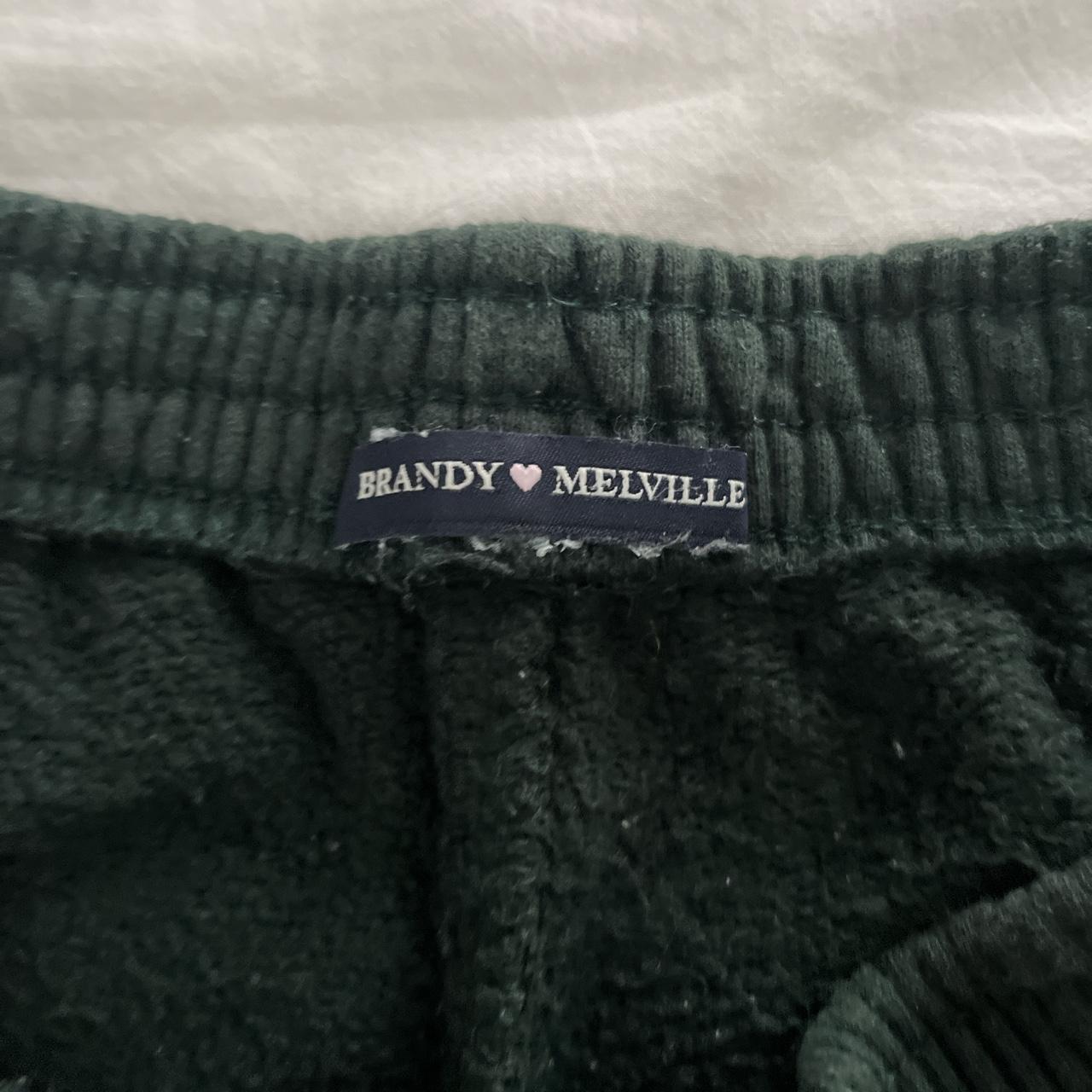 Brandy Melville Women's Green Shorts (2)