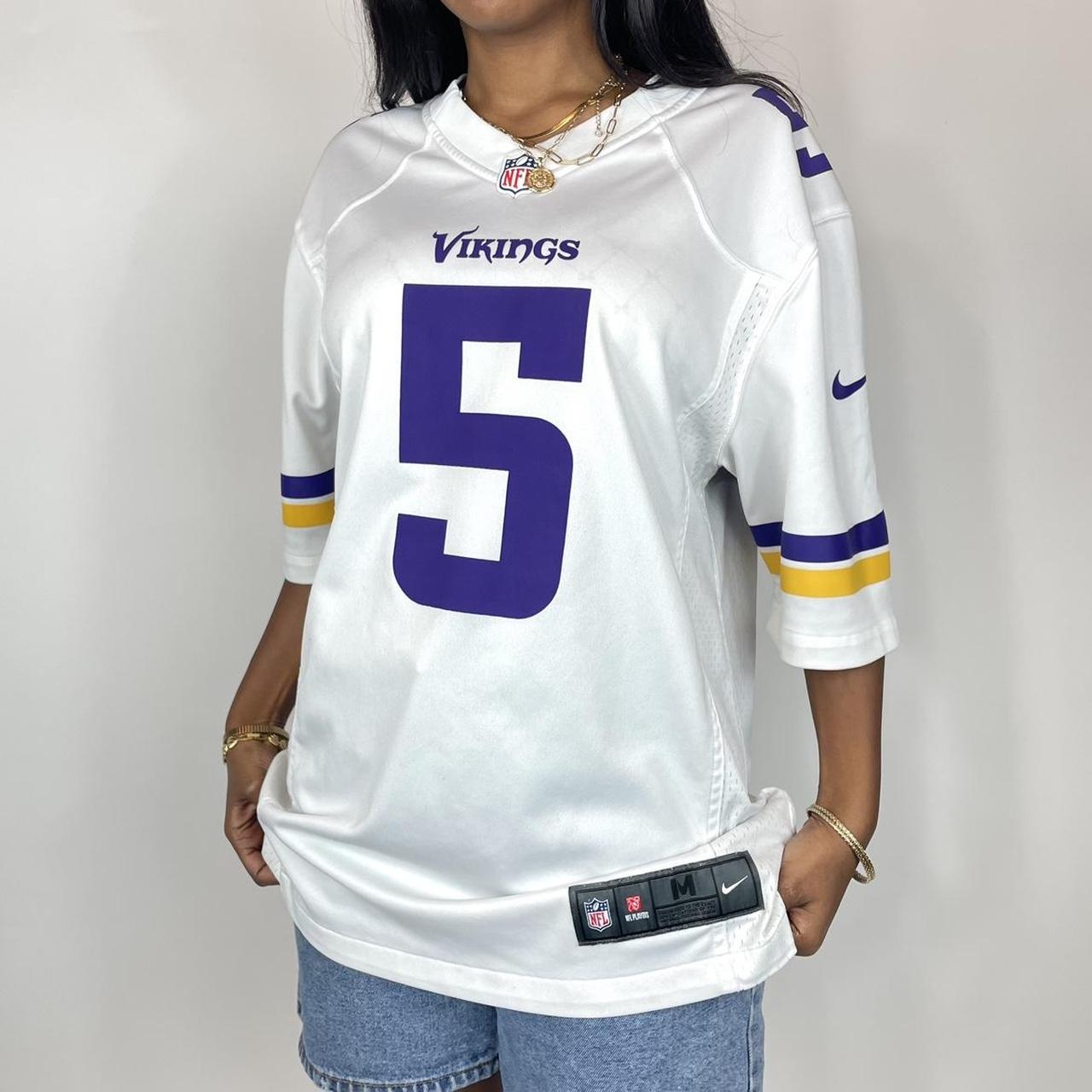 NFL, Tops, Used Nfl Vikings Jersey Womens Tank Top Purple White Yellow