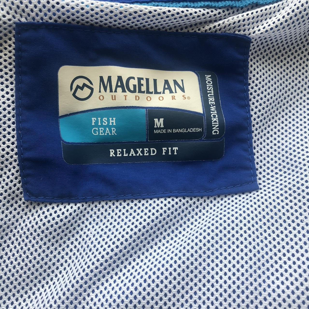 Magellan Men's Blue and White Shirt | Depop