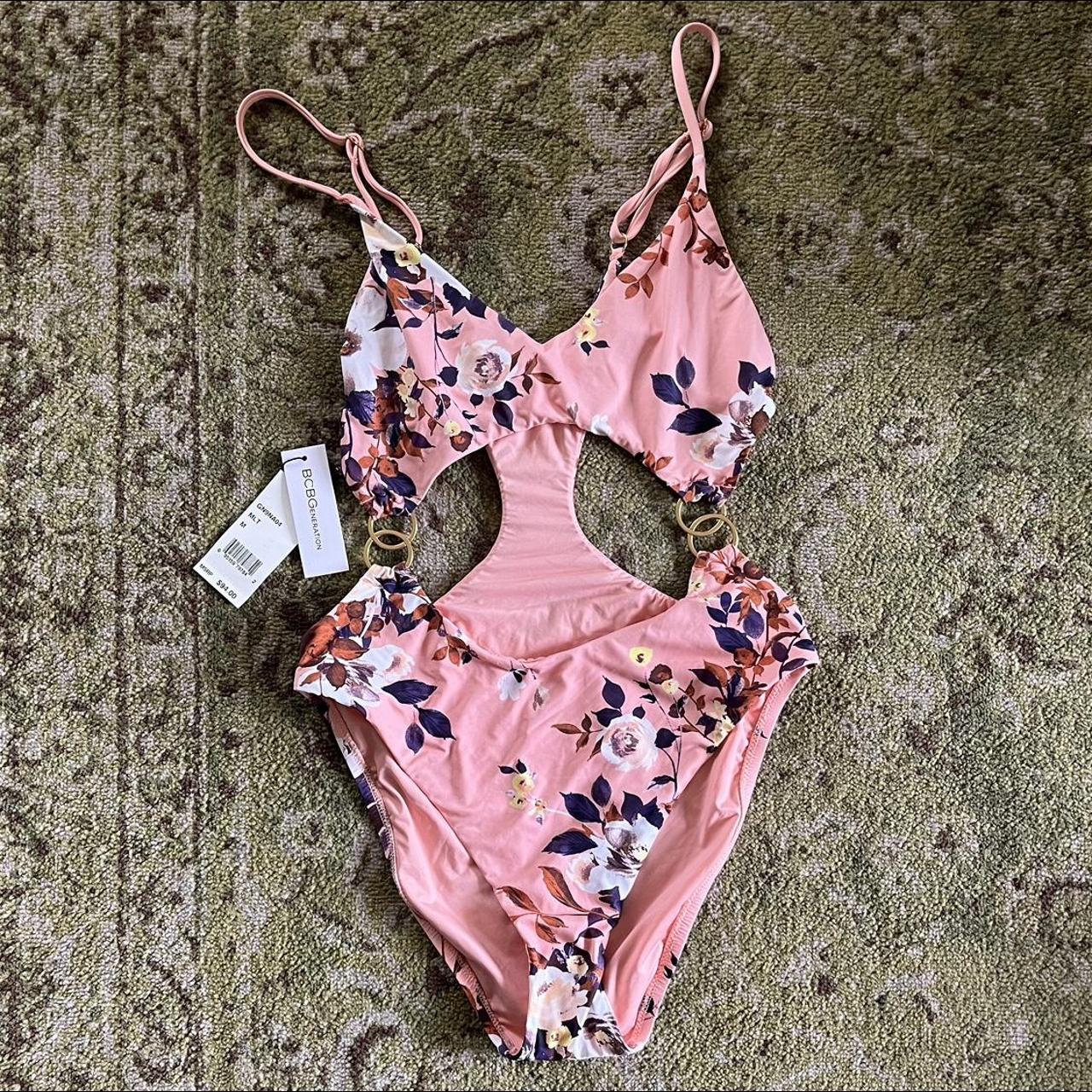 Beautiful one piece bathing suit BCBGeneration Gold... - Depop