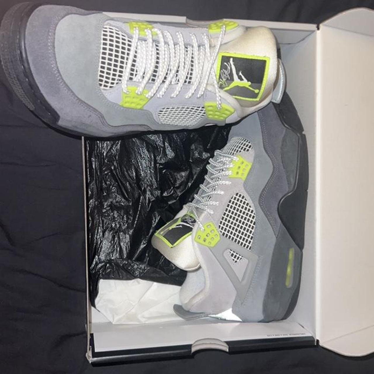 neon orange jordan 4