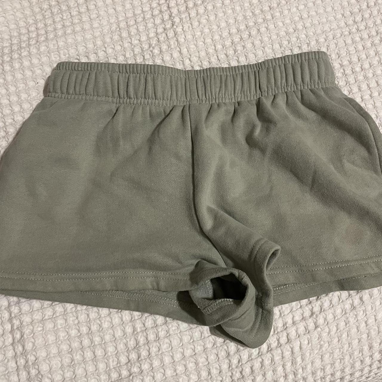 green supre shorts barely worn perfect condition... - Depop