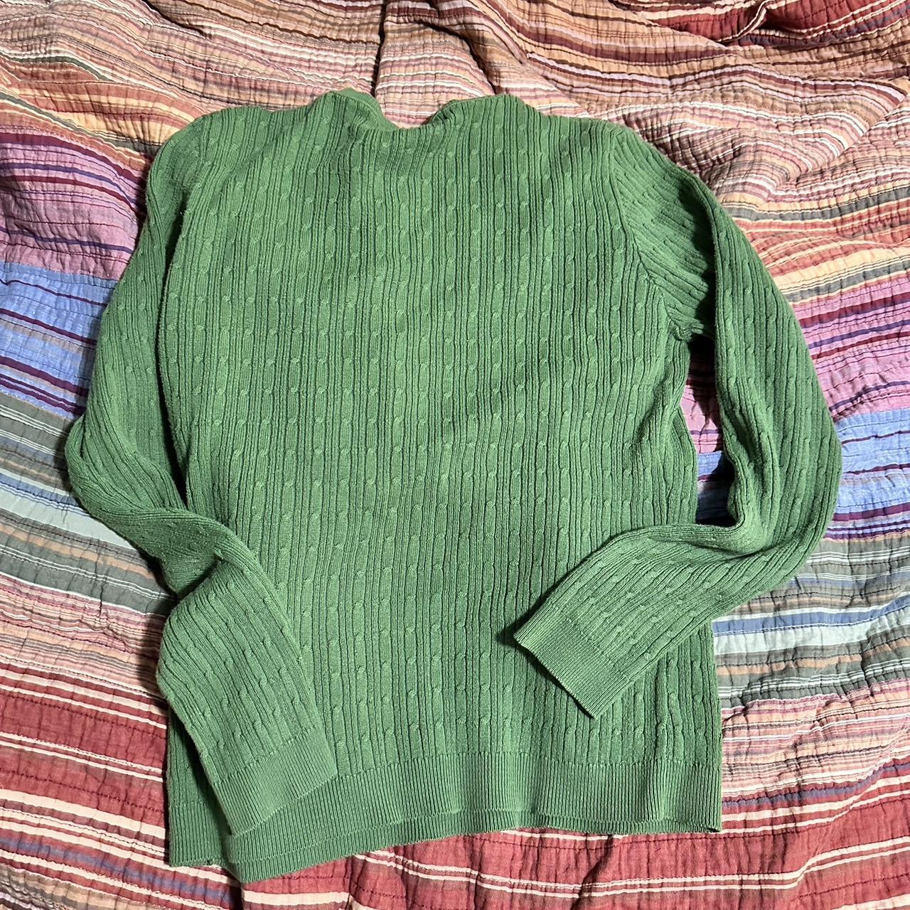 large green sweater - super comfy and stylish 3&4... - Depop