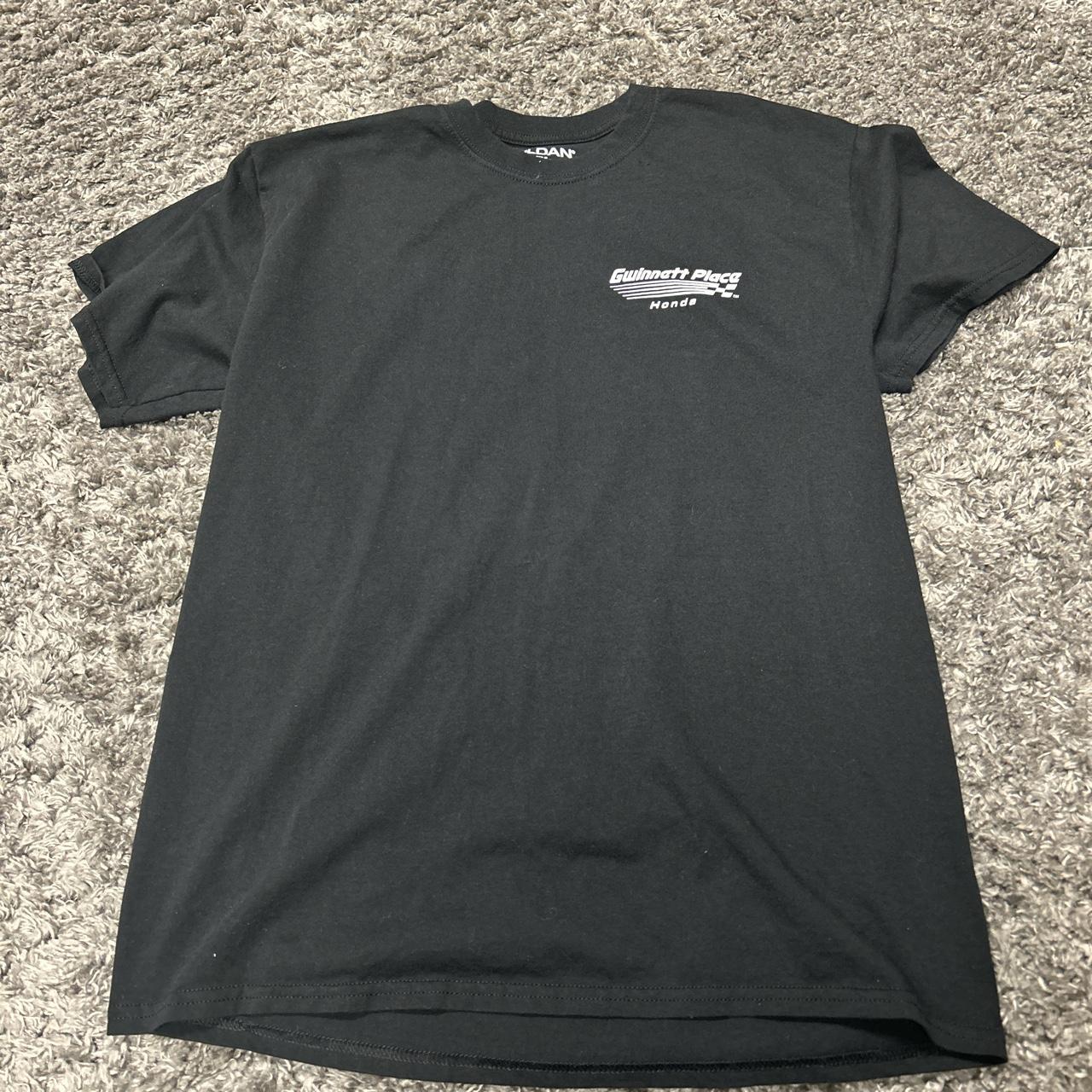 Large black retro honda shirt - Depop