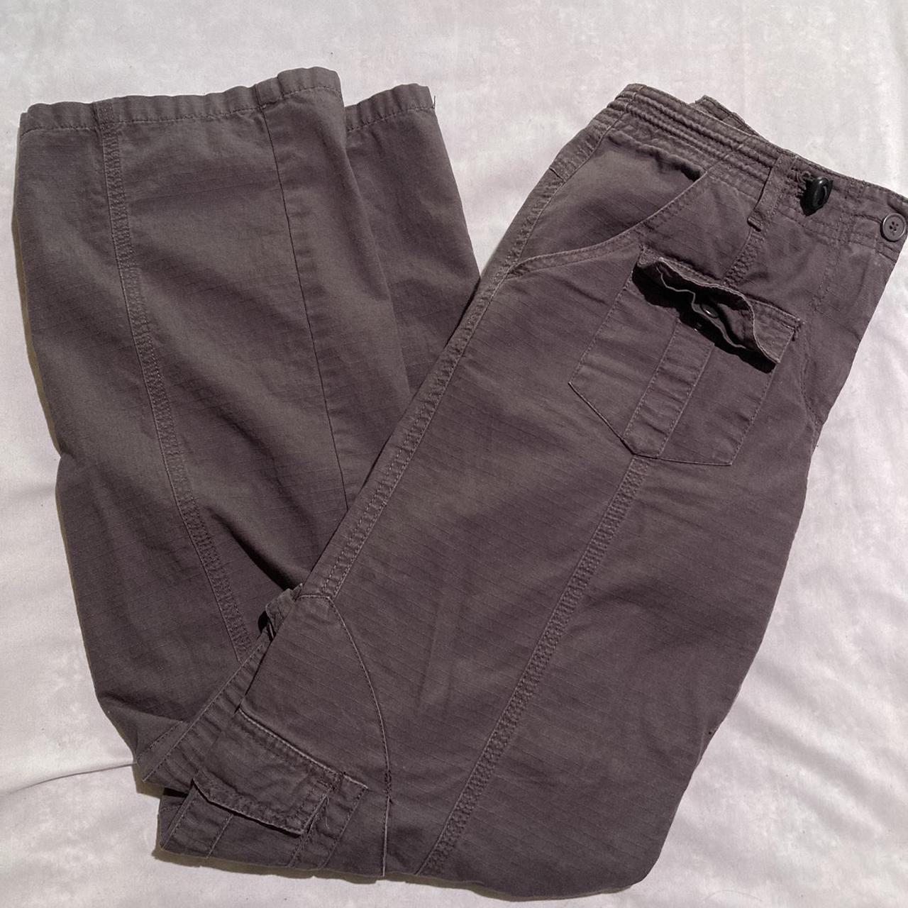 brandy kim cargo pants in dark grey no flaws, i... Depop