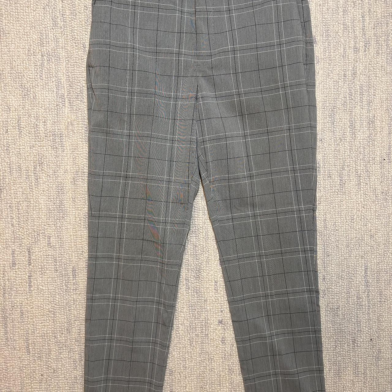 H&M men’s suit pants gray with black pattern 31 waist - Depop
