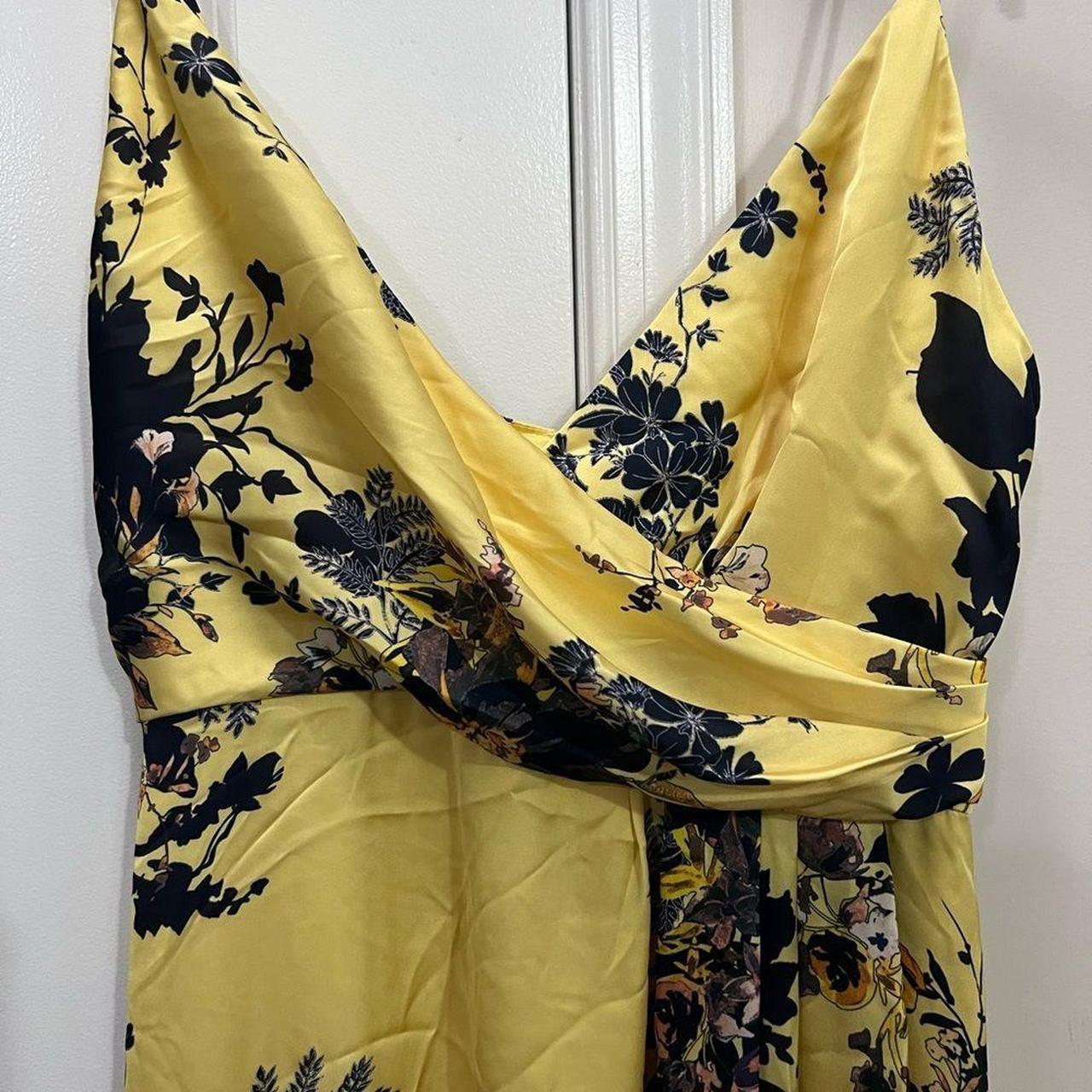 Jill jill stuart shop yellow floral gown