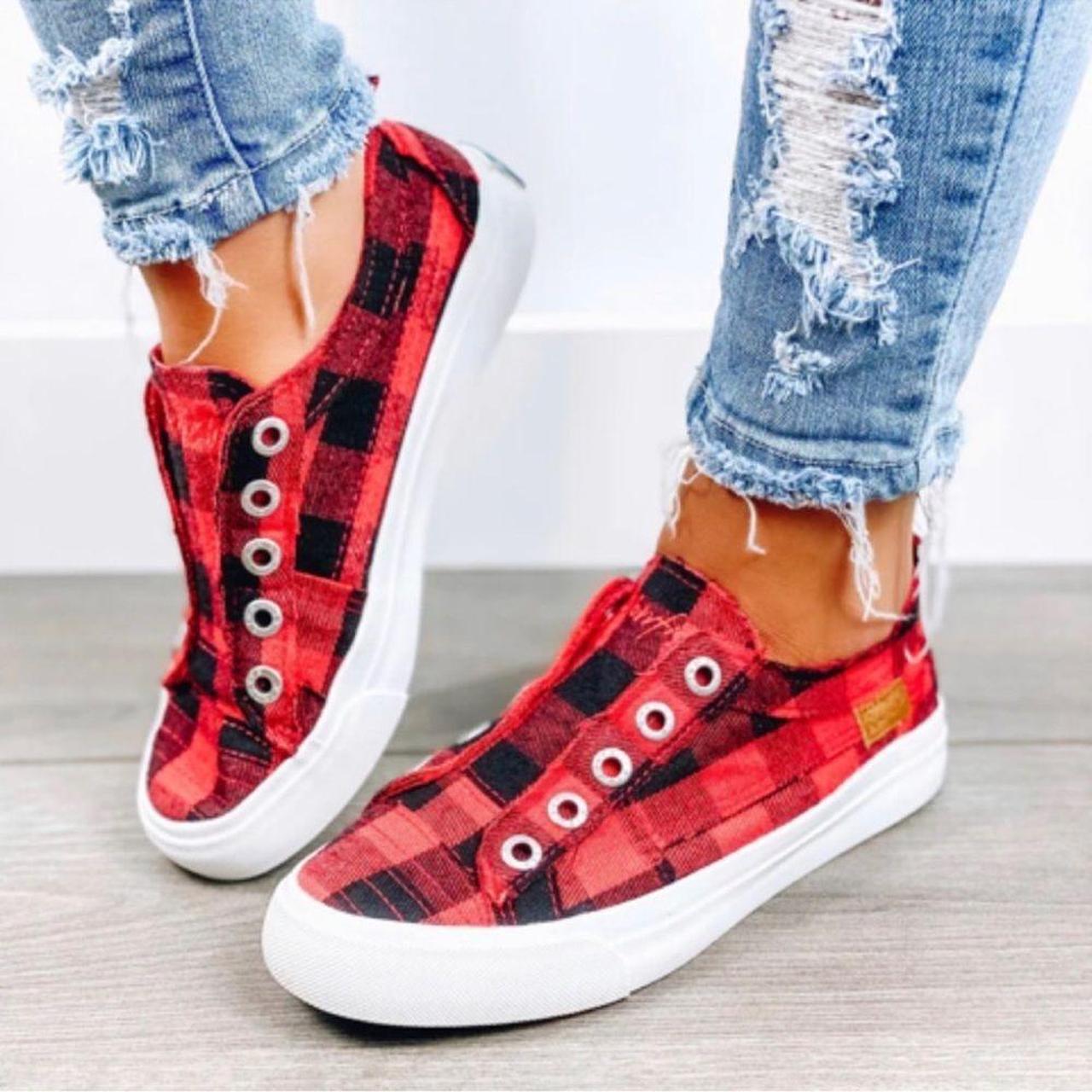 Buffalo check store sneakers