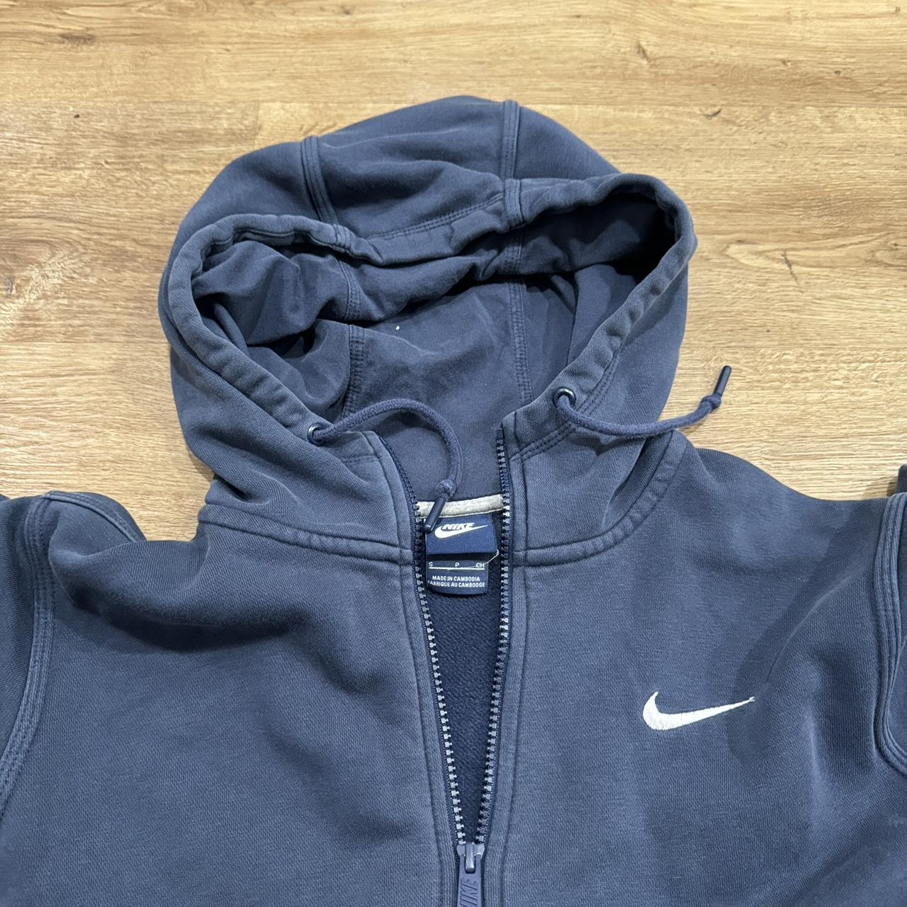 Mens Nike zip up 💙 Single check navy blue color... - Depop