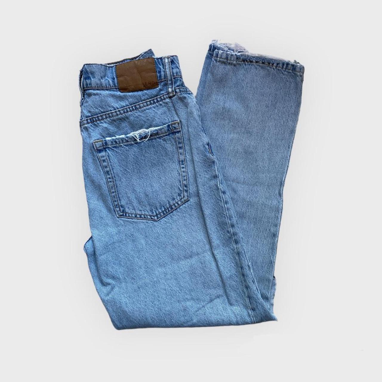 aeropostale slim and thick curvy mom jean, size 00 - Depop