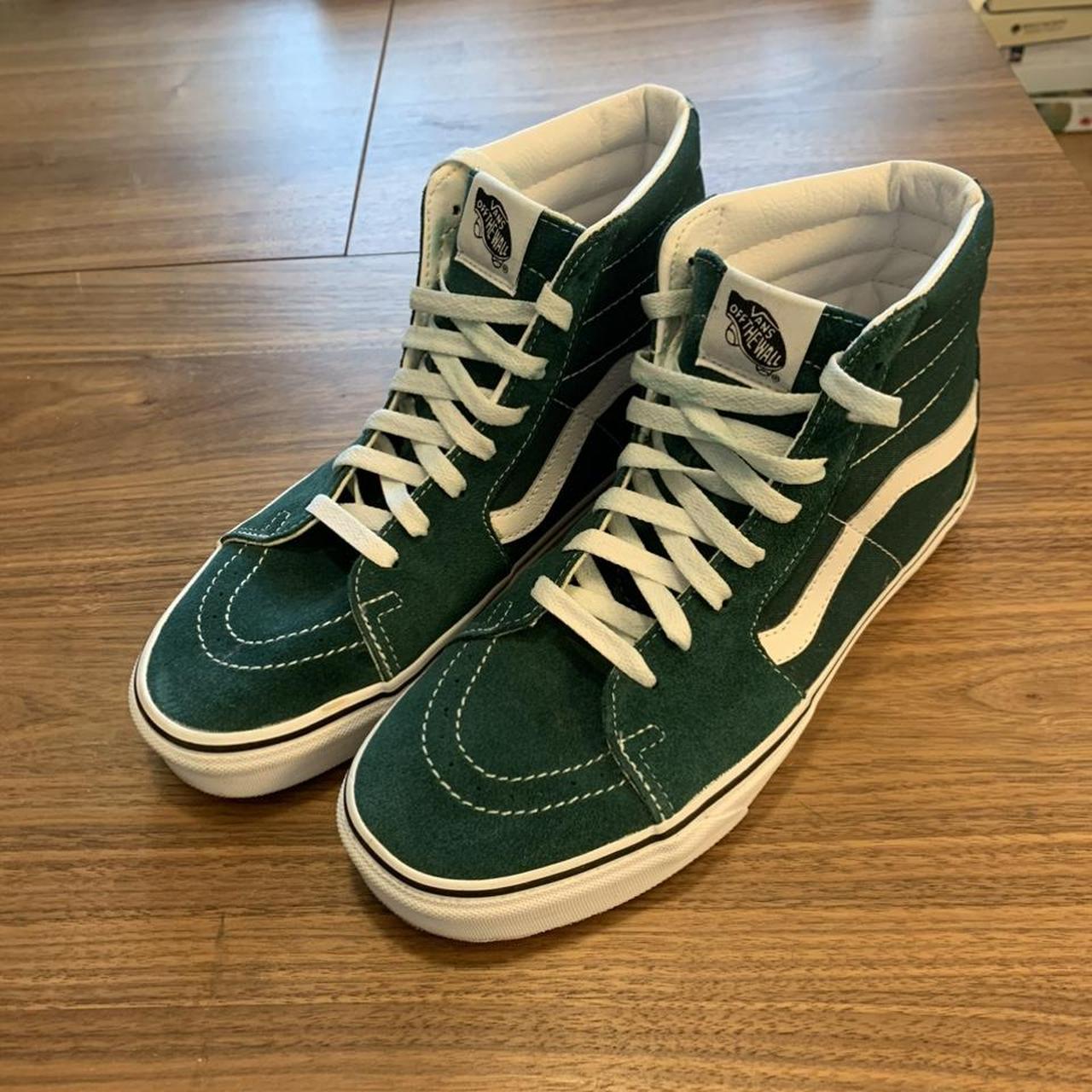 Vans Men's Green Trainers | Depop