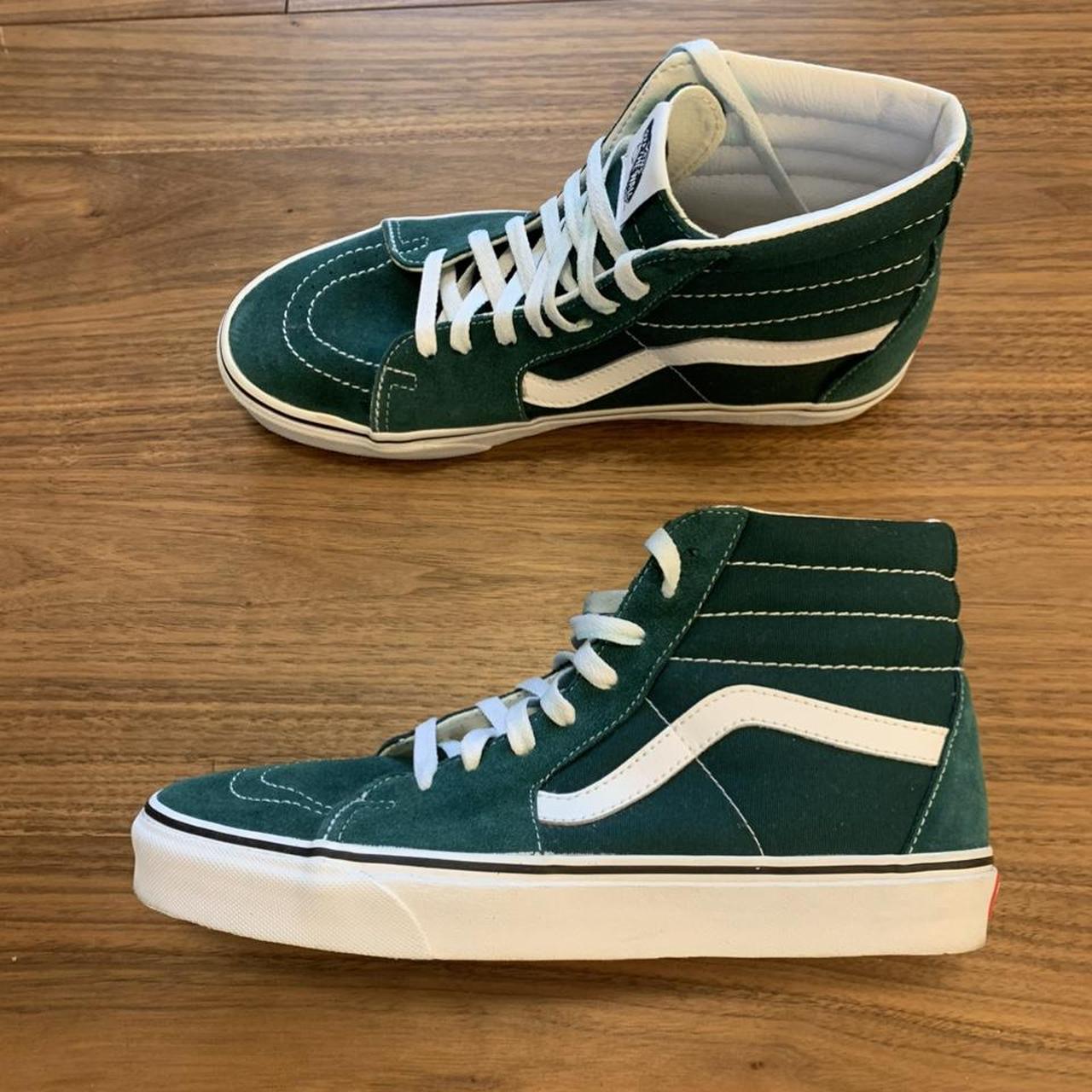 Vans Men's Green Trainers | Depop