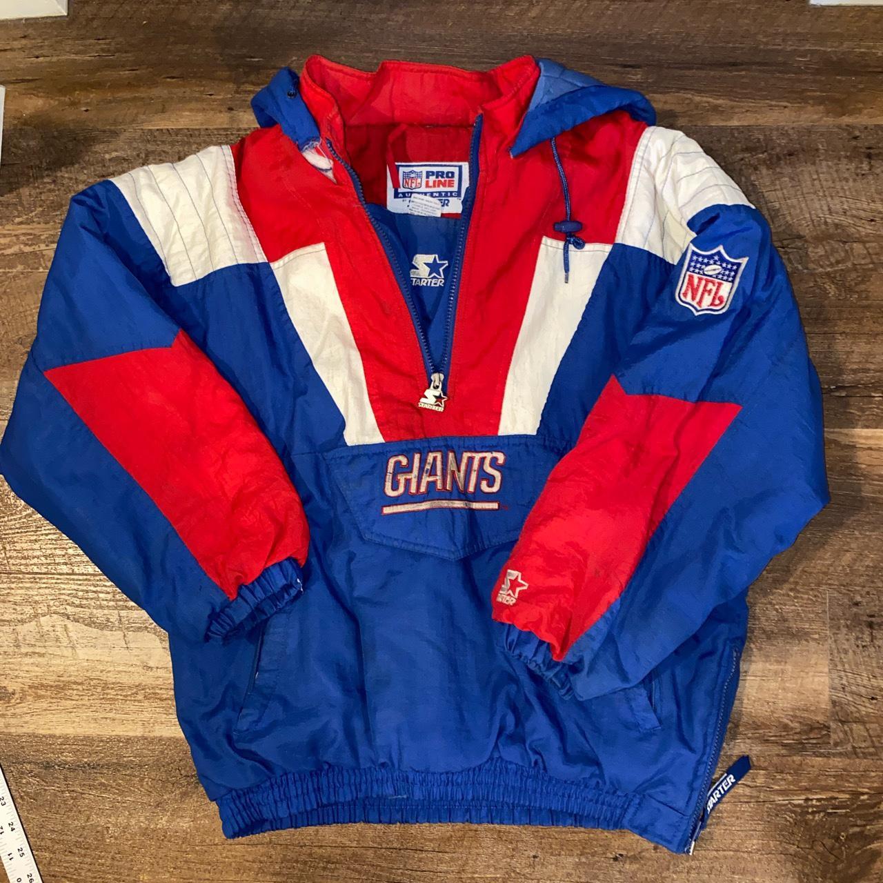 Vintage 90s NY Giants Starter Jacket Has some minor - Depop