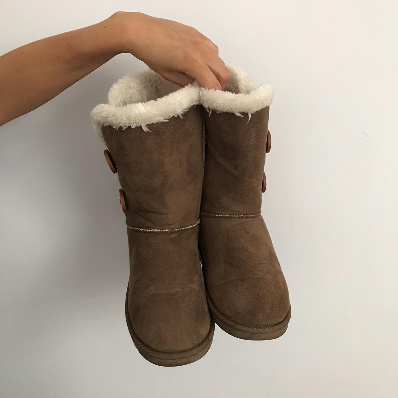 Gorgeous Y2K Two Button Wraps Ugg boots. ITEM:... - Depop