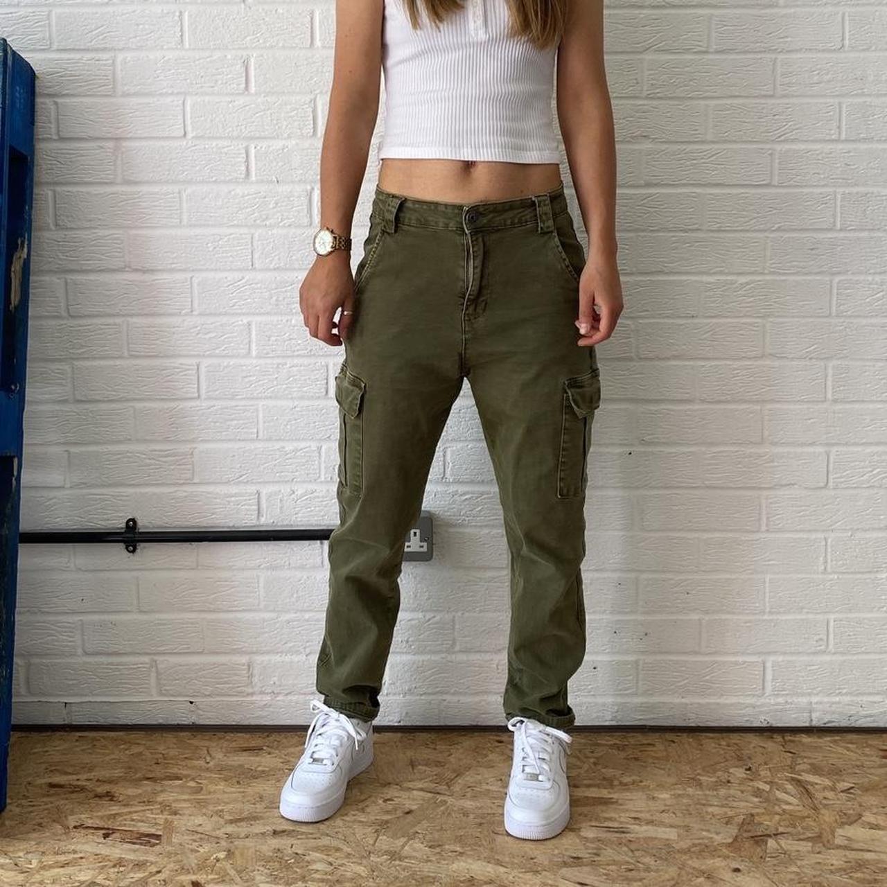 Women's Khaki Trousers | Depop