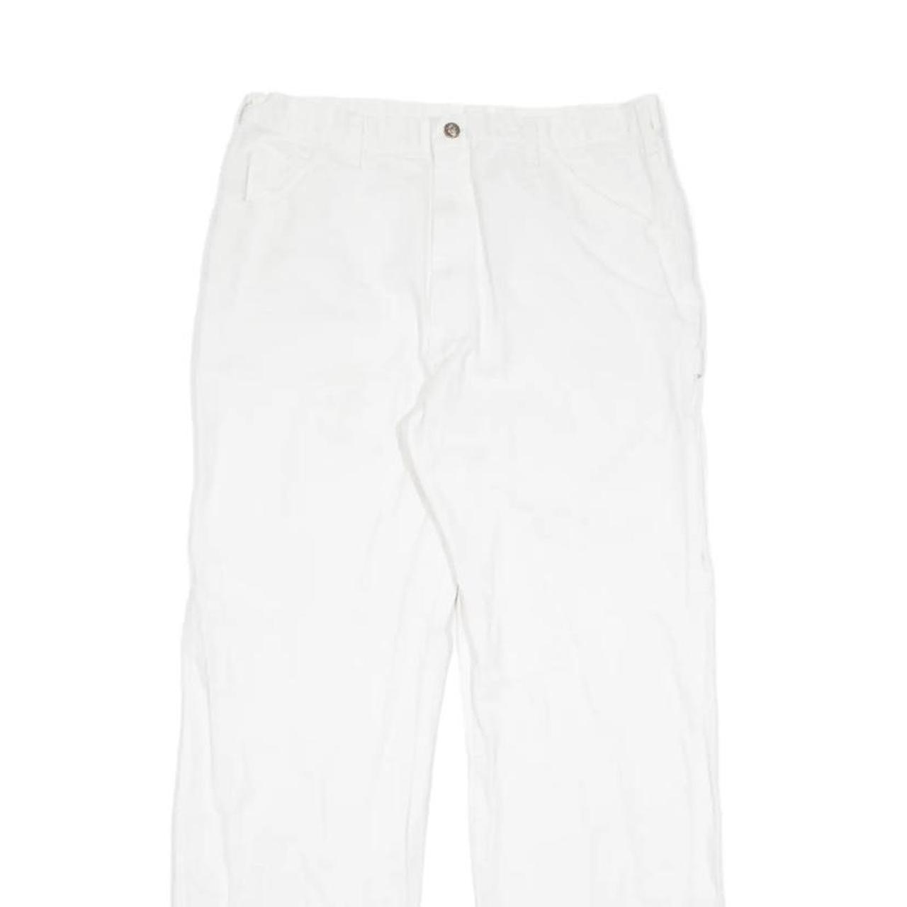 Dickies White Carpenter Pants Size 34x32 (Can fit a... Depop