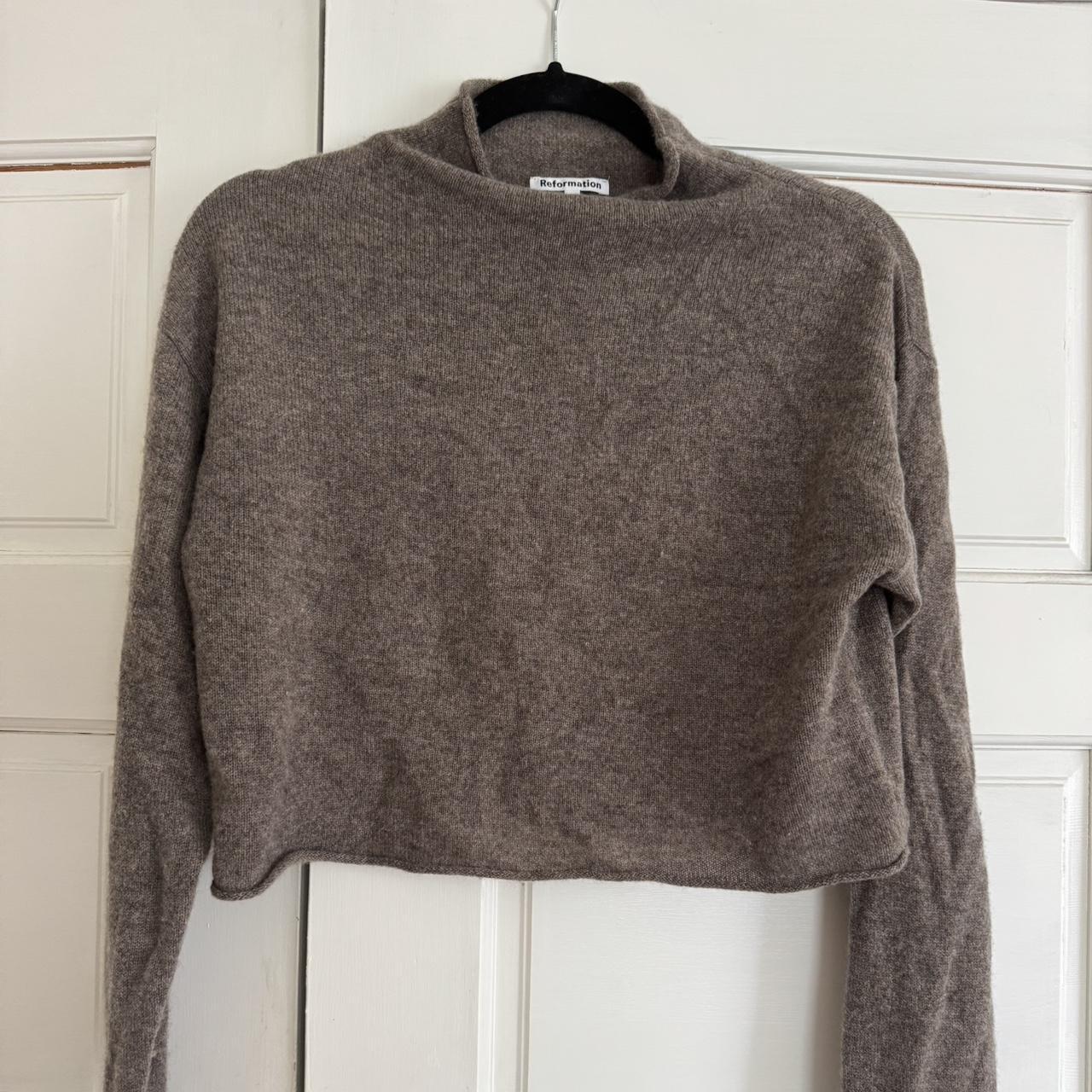 Reformation Women's Sweater Brown/Grey XS – Reformation