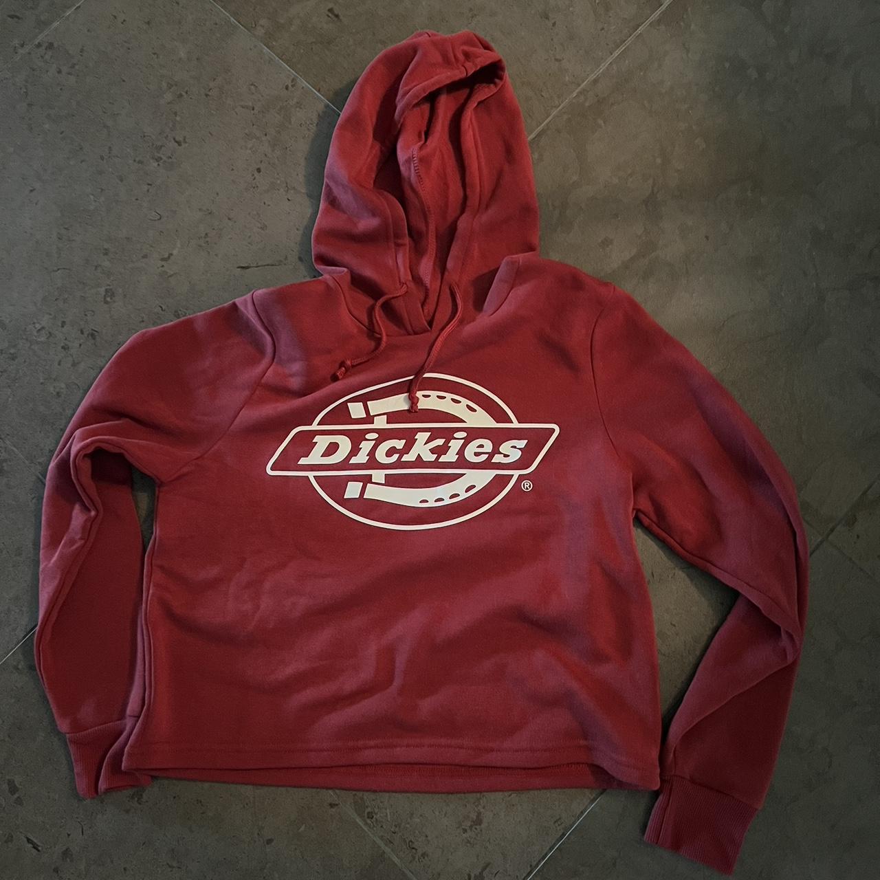 Dickies Women's Burgundy and Red Hoodie | Depop