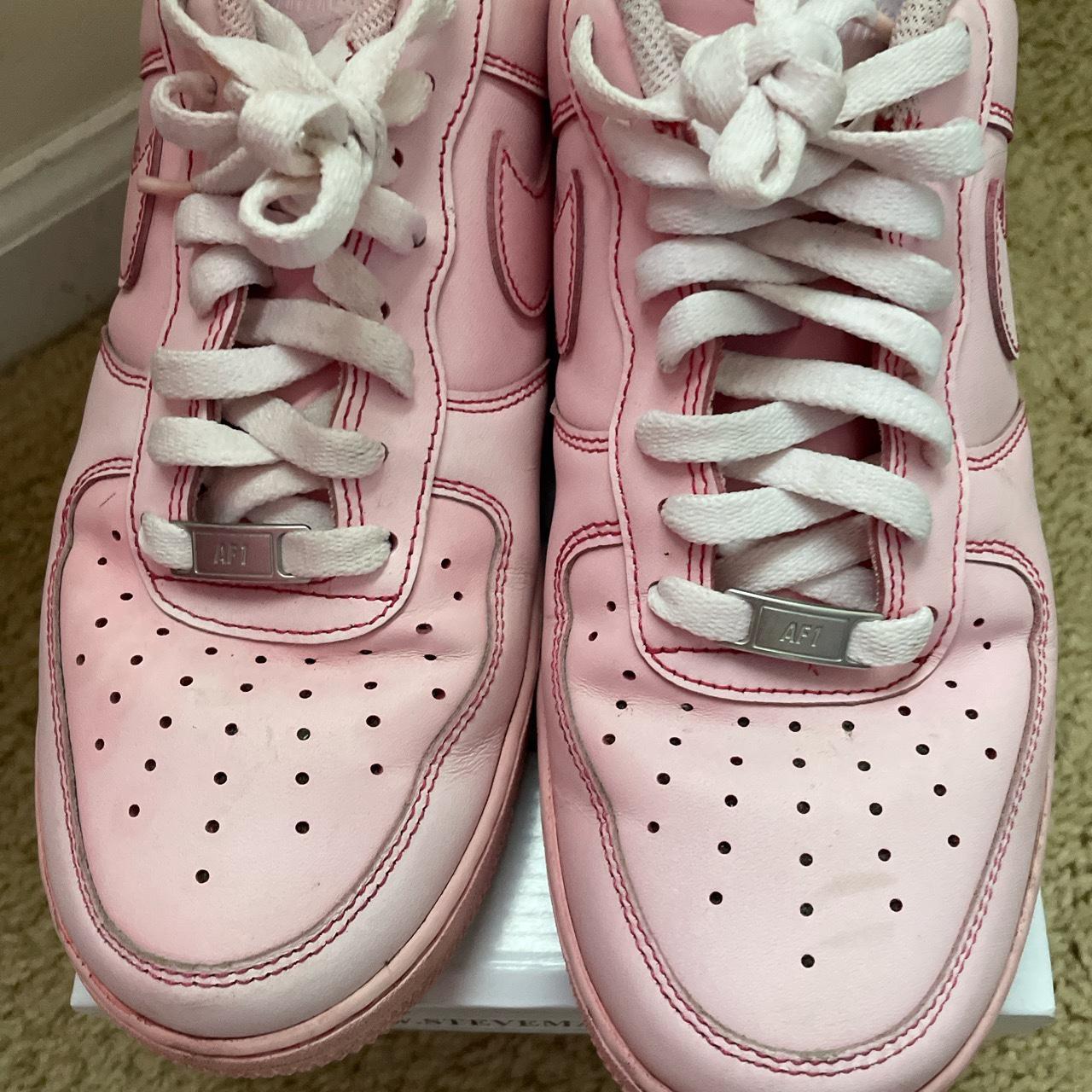 white and pink air force 1 mens