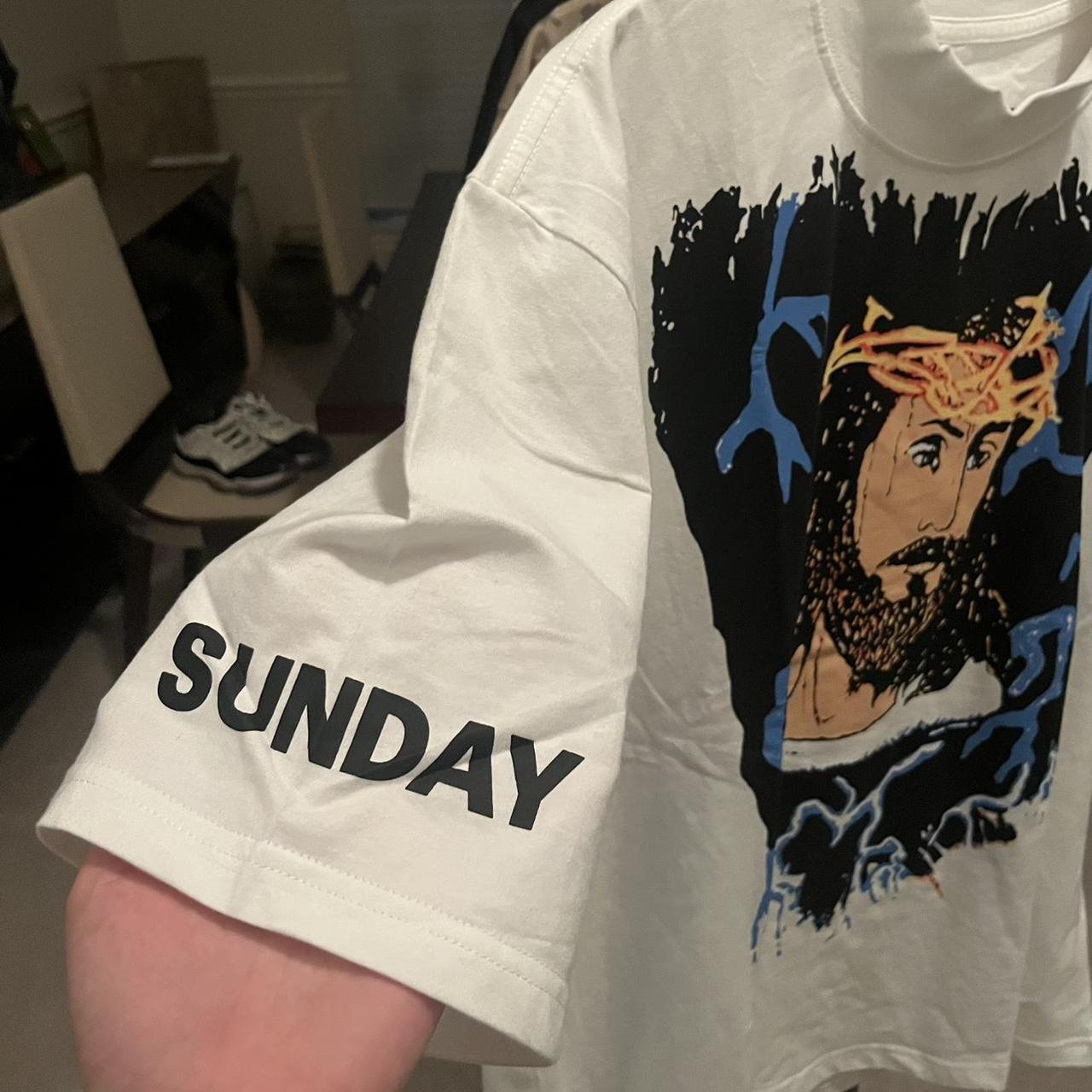 【KANYE WEST】AWGE FOR JIK T-SHIRT Kanye West AWGE for JIK Cross T-Shirt White Men's - FW19 - US