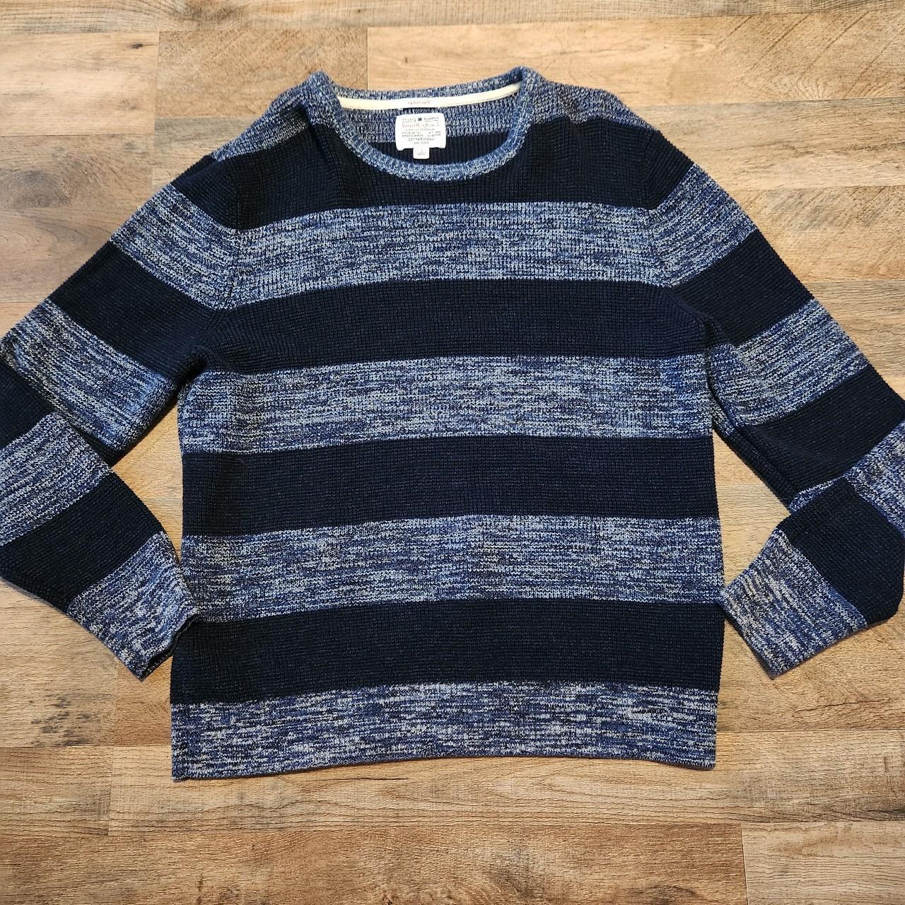 🗣 Lucky Brand Sweater True indigo chunky knit - Depop