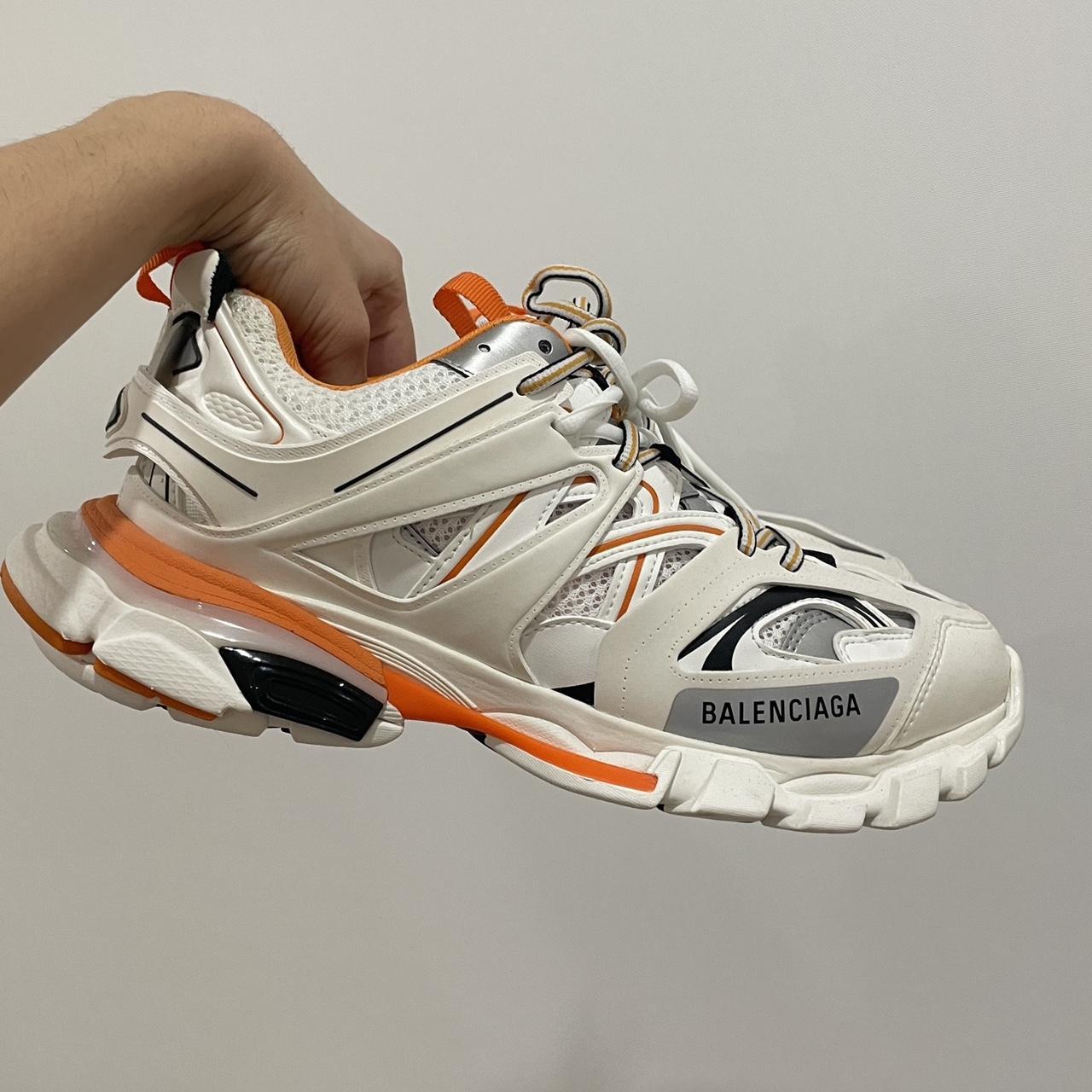 Orange balenciaga hot sale men's sneakers