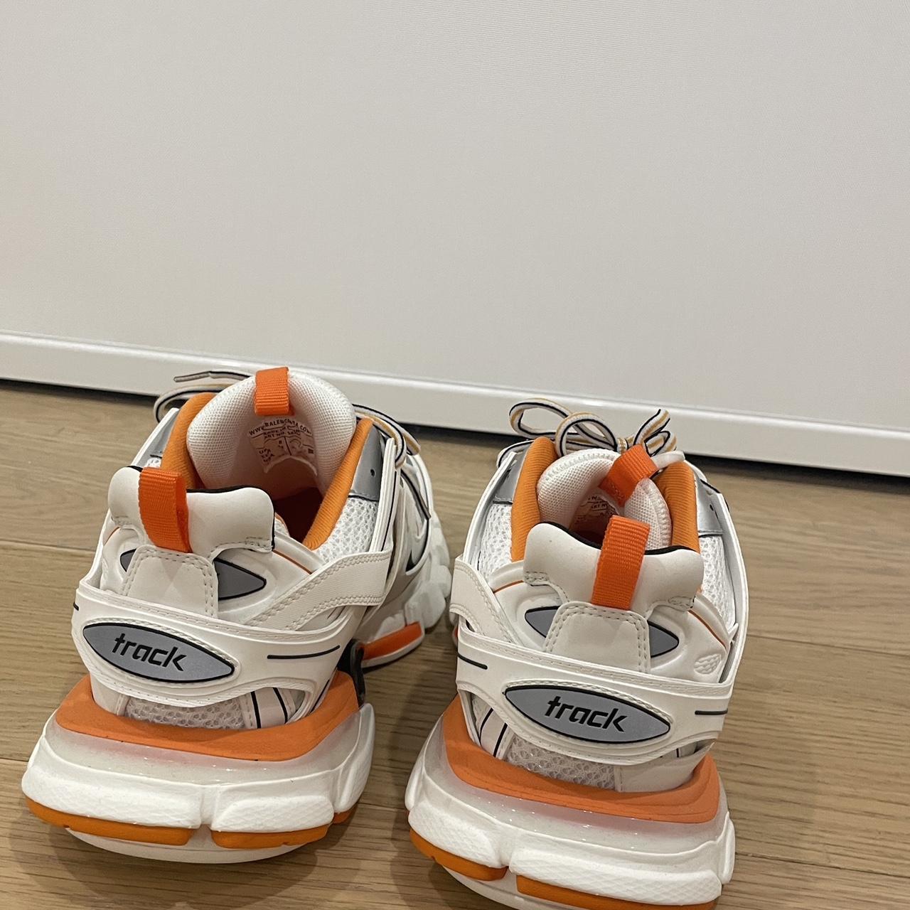 関税込【BALENCIAGA】Trackスニーカー Orange Balenciaga Track Sneakers White Orange Size 41/US 8 | eBay