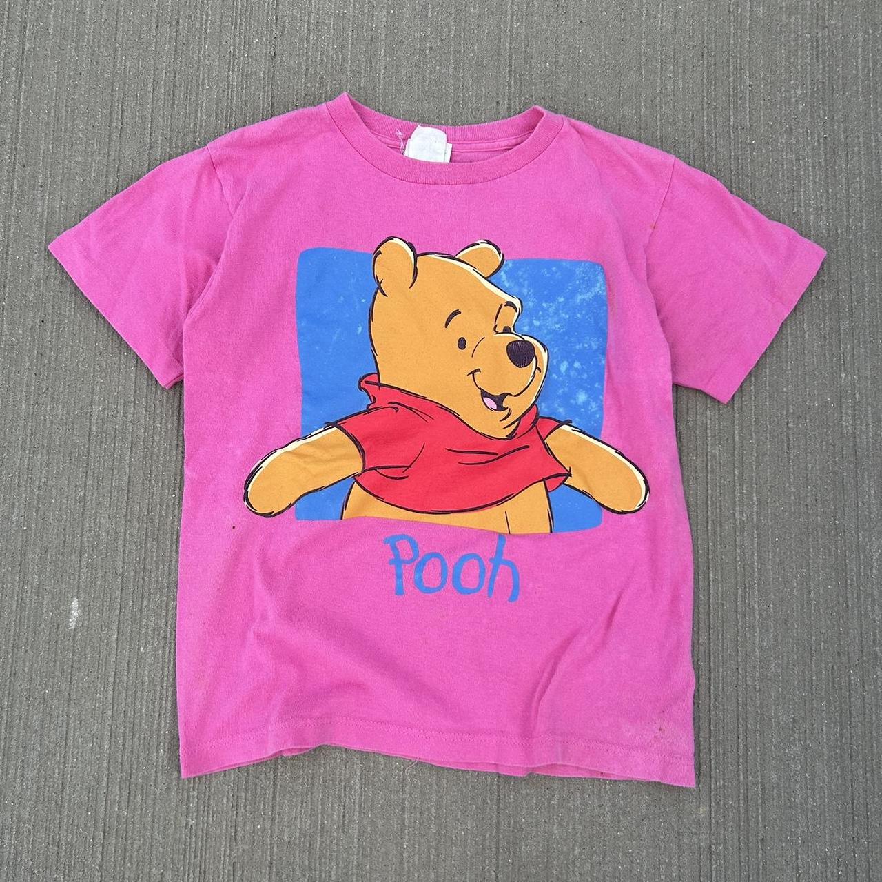 Disney Women's Pink and Blue T-shirt | Depop