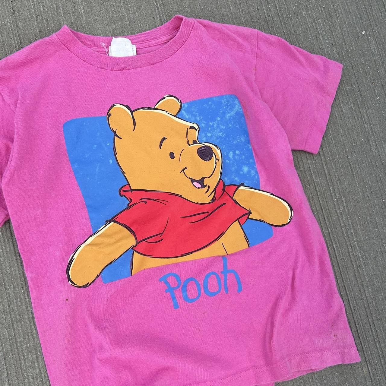 Disney Women's Pink and Blue T-shirt | Depop