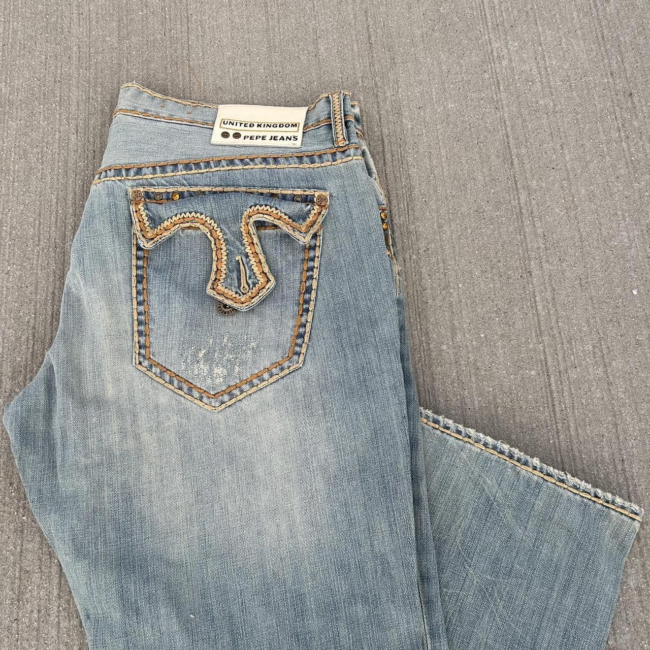 Vintage Pepe Jeans Baggy Bootcut Flares Grunge Y2K... - Depop