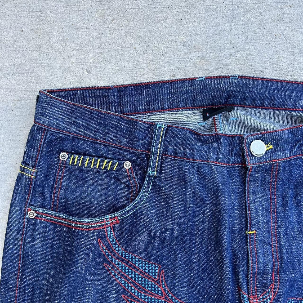 Vintage Grunge Jeans Y2K Miskeen Denim Graphic... - Depop