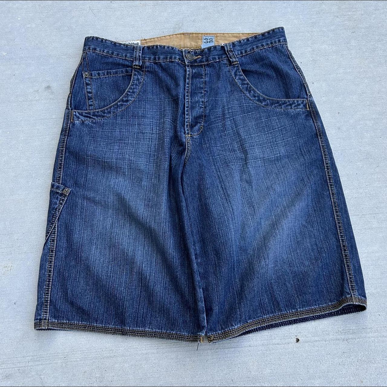 Vintage Skate Jorts Timberland NYC Hip Hop Wide... - Depop