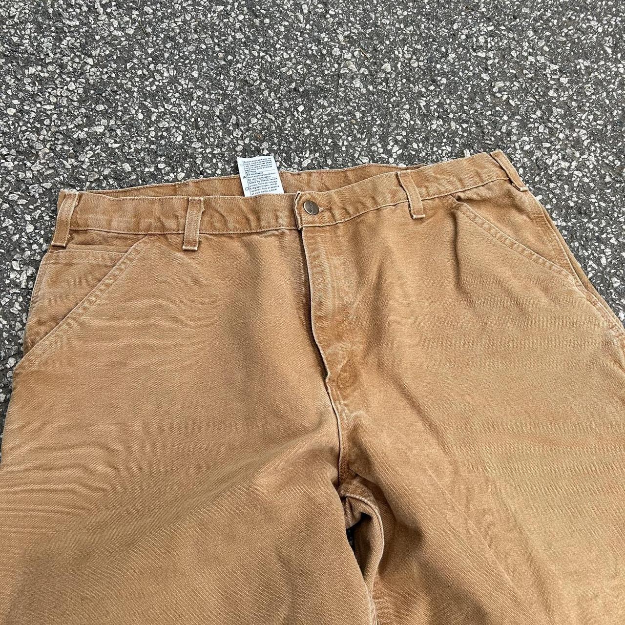 Baggy Carhartt Pants Canvas Carpenter Workwear... - Depop