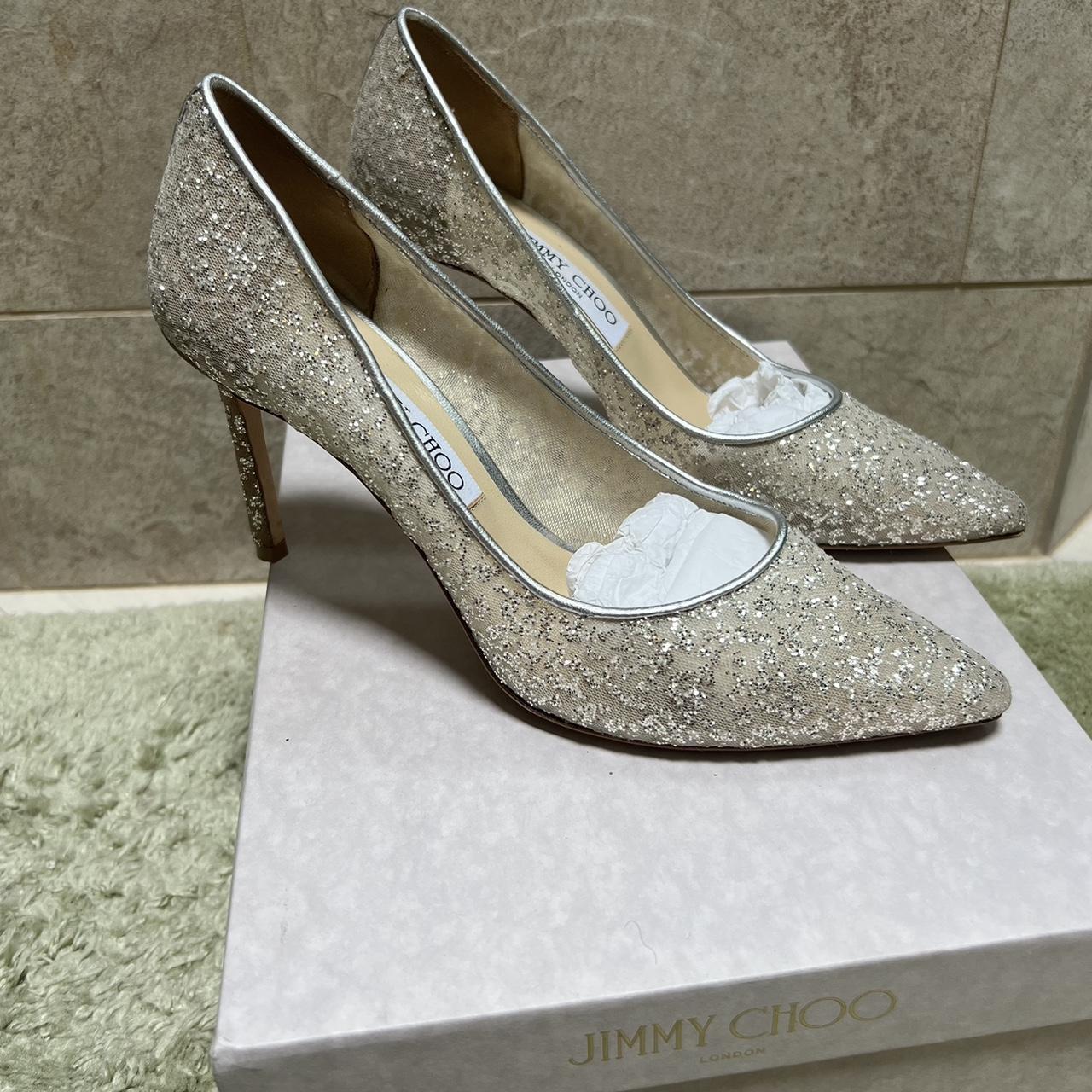 ROMY 85 beautiful Jimmy Choo Cinderella heels | Depop