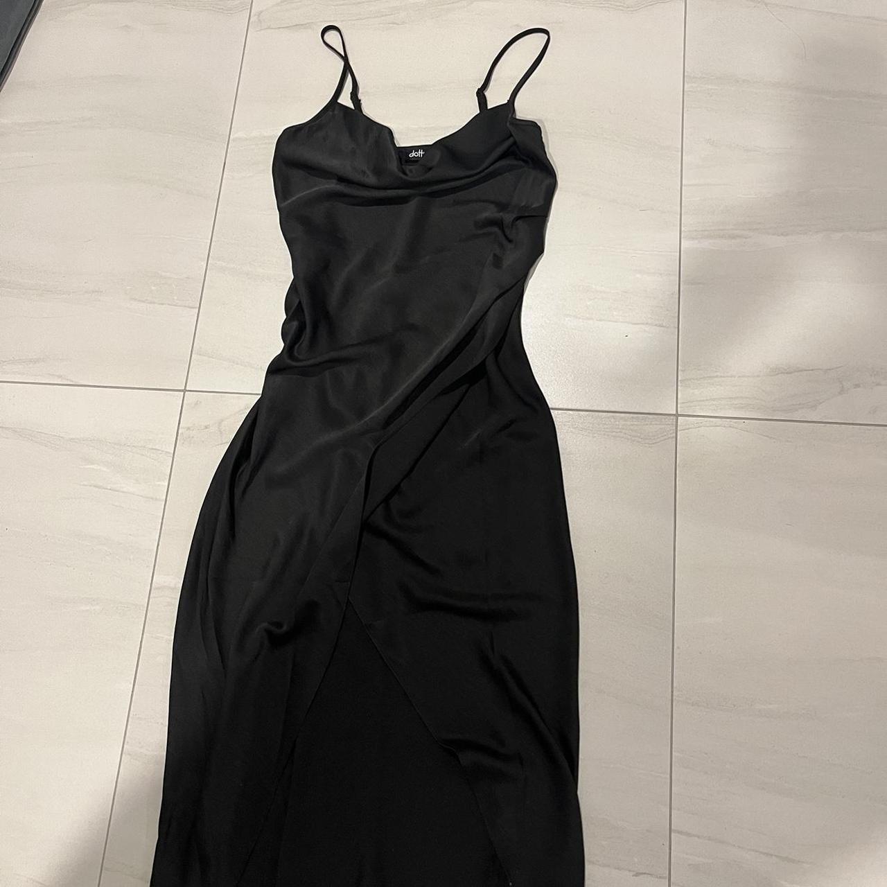 Stunning dotti evening dress material is silk like... - Depop