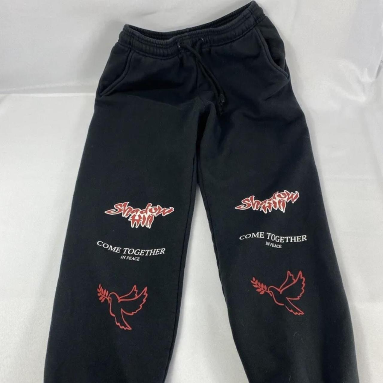 Rare black shadow hill sweatpants. So cute and great... - Depop