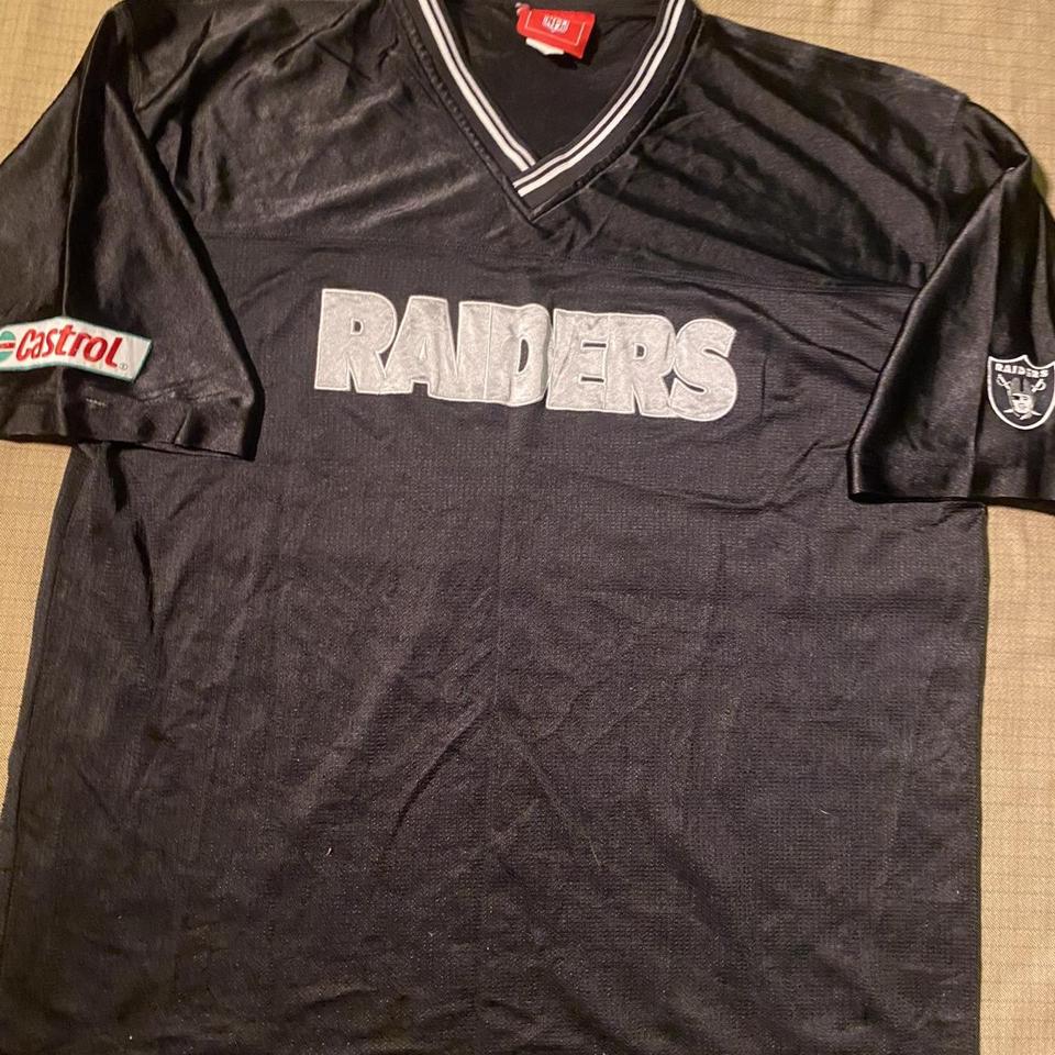 Oakland Raiders vintage baseball jersey Fading and - Depop