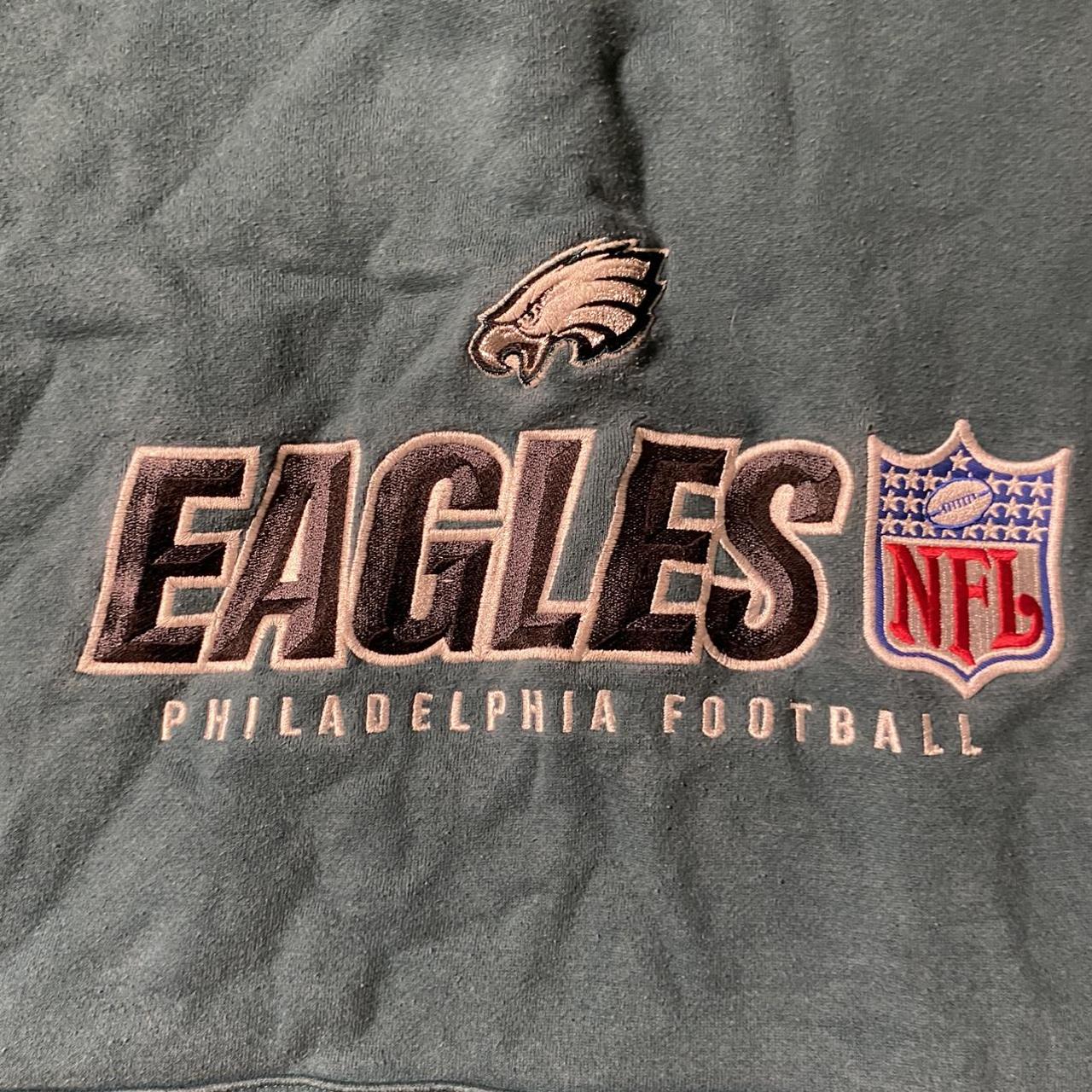 \ud83d\udd25 Vintage Reebok Philadelphia Eagles NFL Hoodie... - Depop