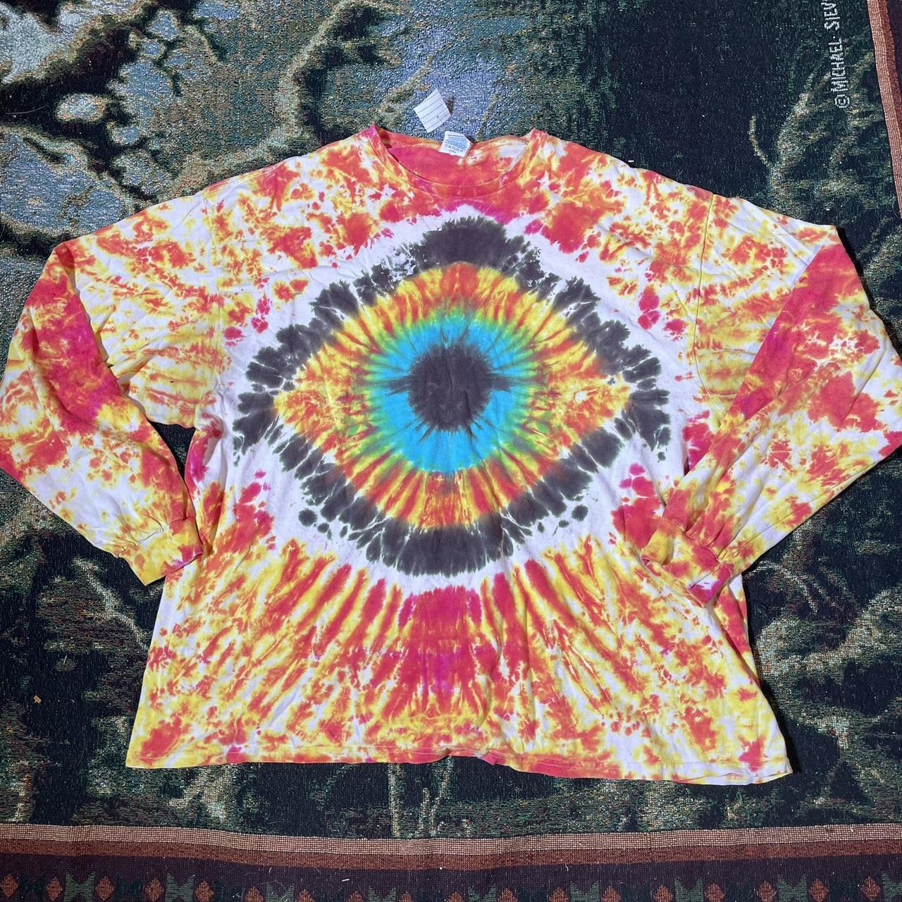 Vintage tye die eye 👁️ long sleeve shirt This... - Depop