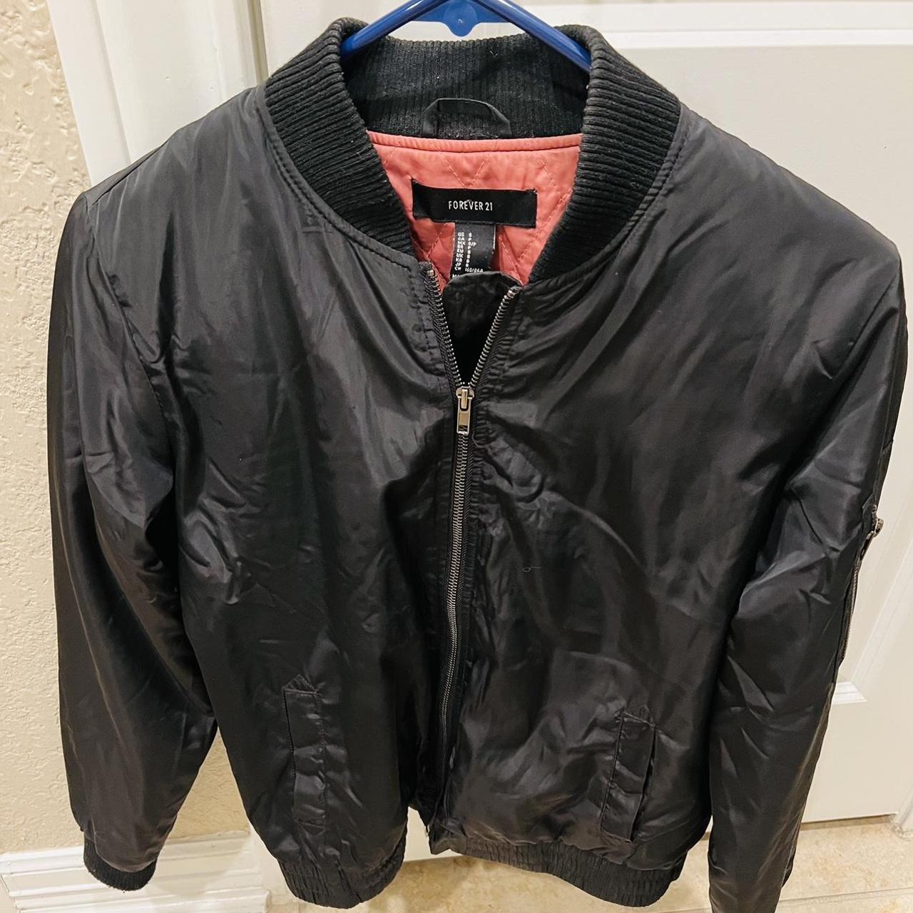 Forever 21 2024 black bomber jacket