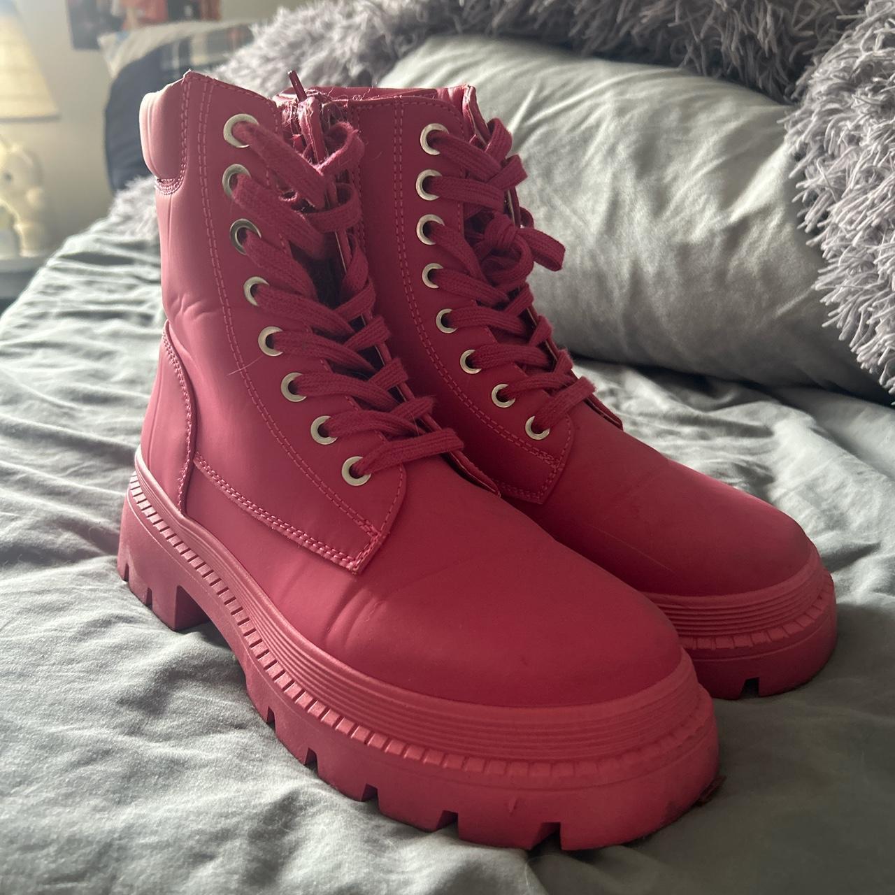 Justfab red clearance boots