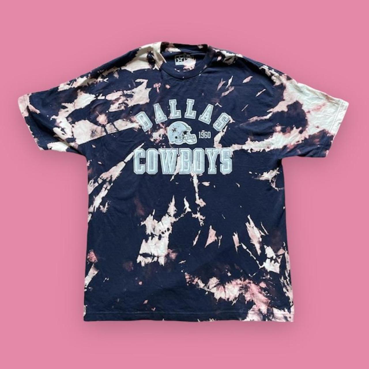 Dallas Cowboys Tie Dye Shirt Size Large NFL Upcycled - Depop